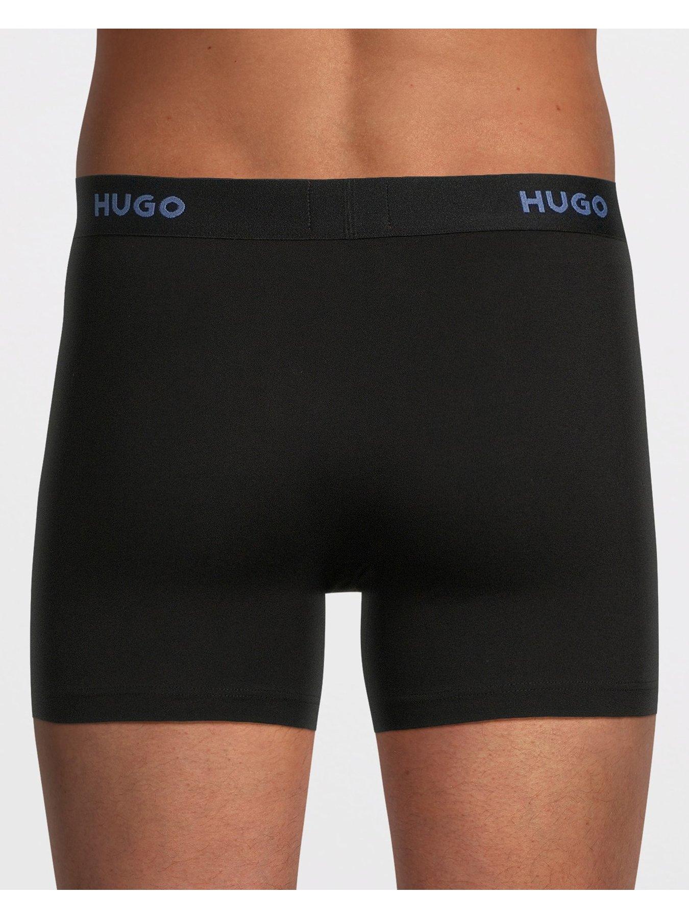 HUGO Boxer Brief Uomo: Pacco Da 3 Mutande In Cotone Ed Elastan, Morbide E Comode - 4
