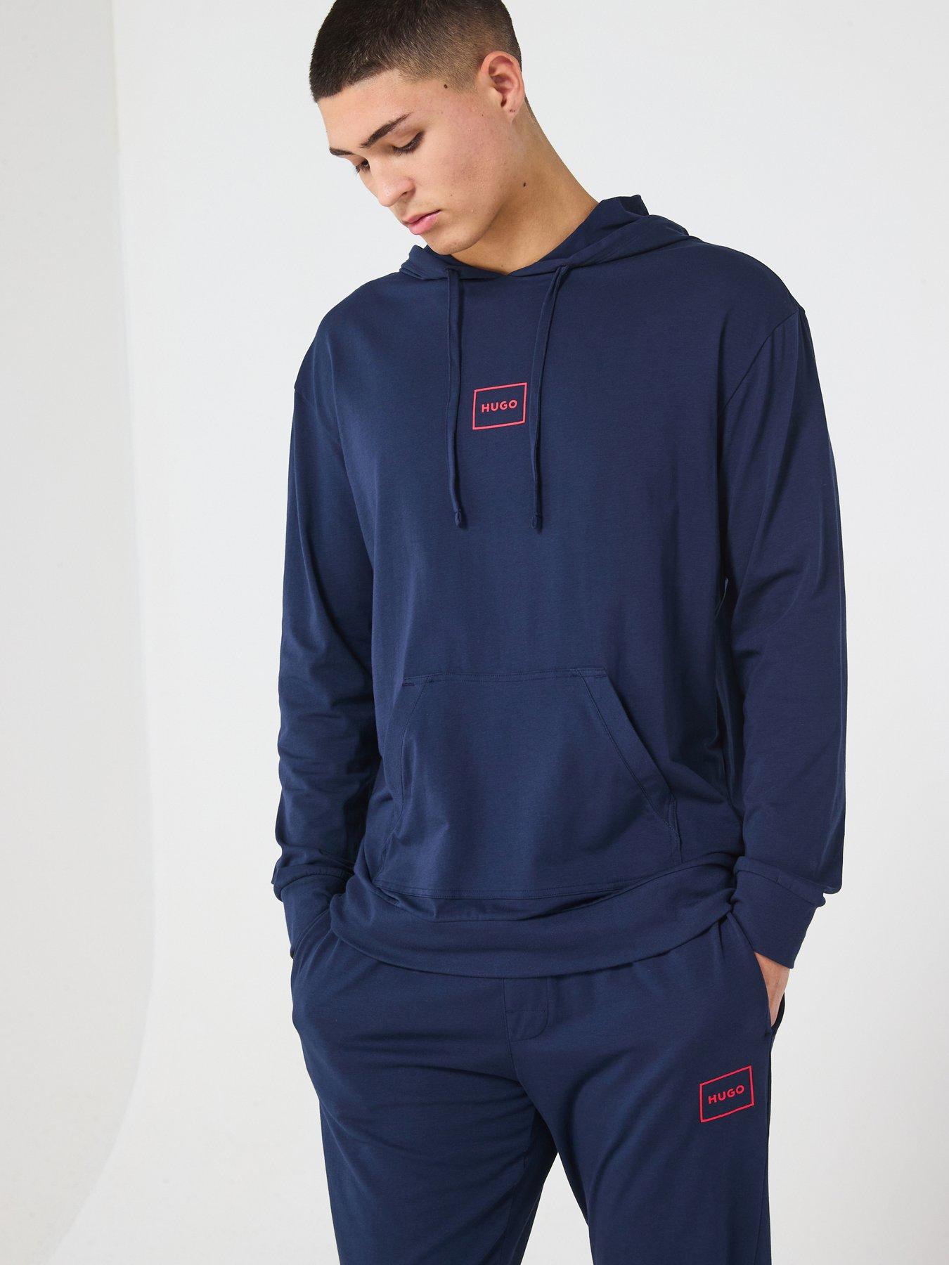 undefined Laze Hoodie Relaxed Fit Loungewear Hoodie - Navy