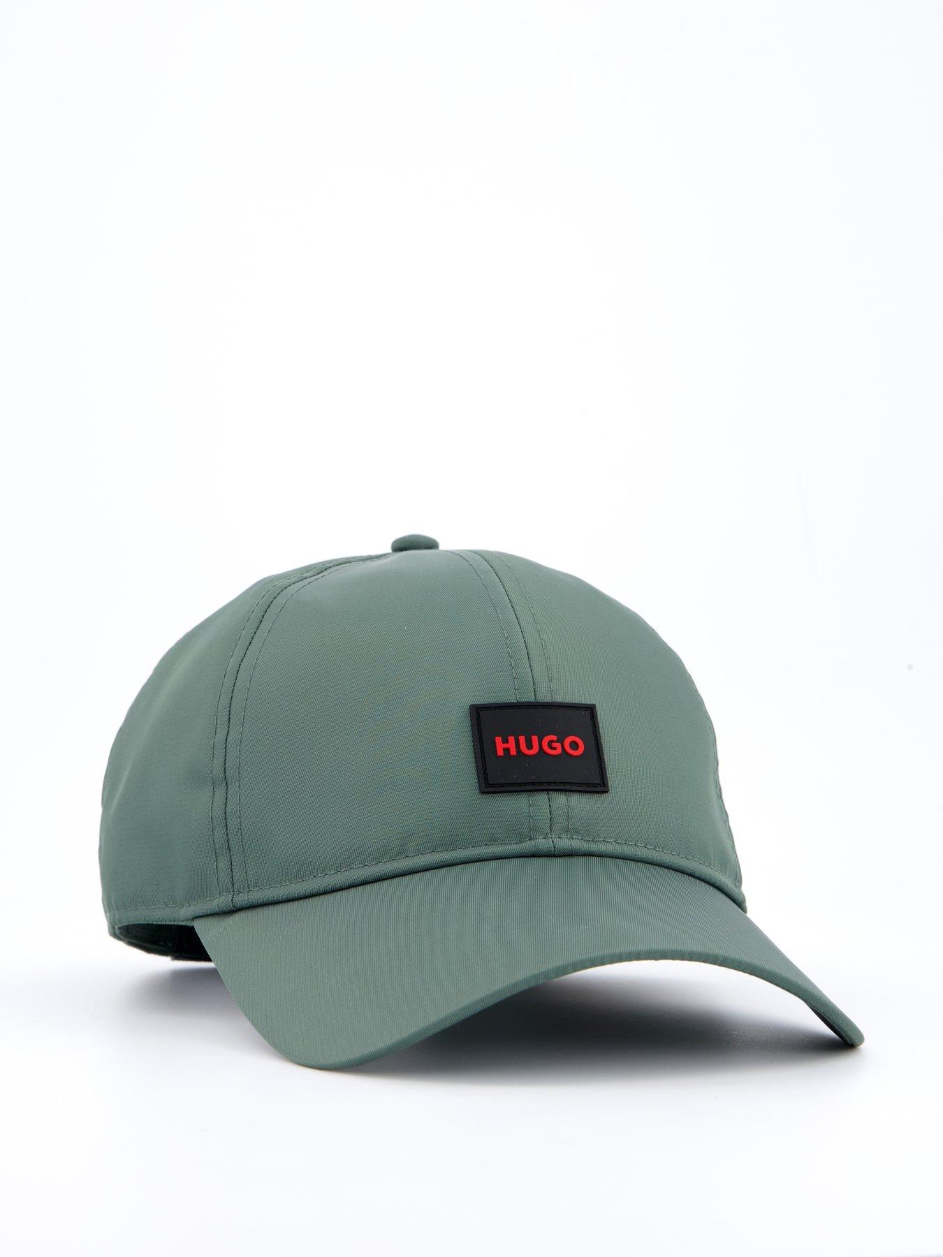 Image 3 of 4 of HUGO Jake Nylon Patch Logo Baseball Cap - Khaki