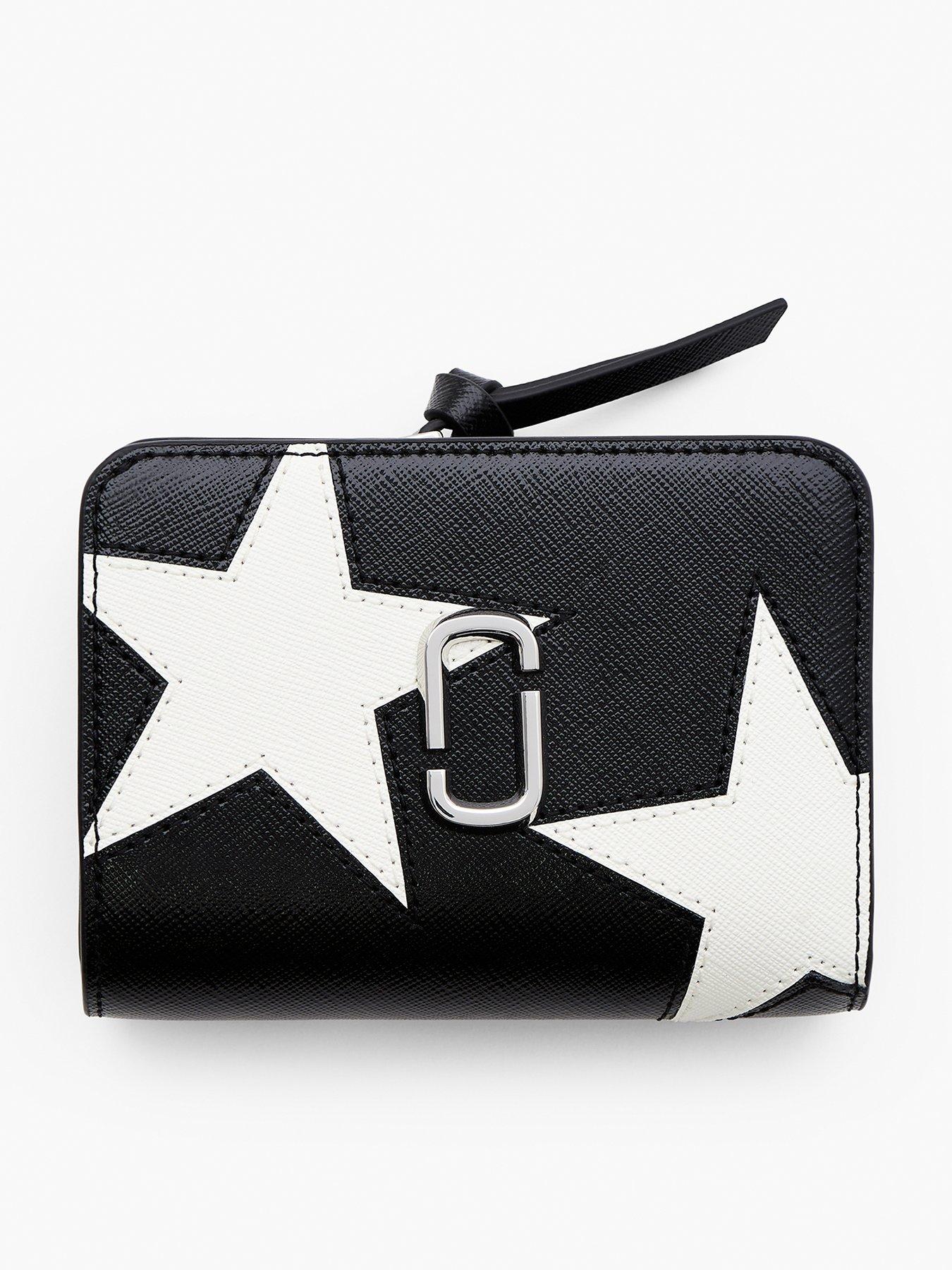 undefined The Mini Compact Wallet Stars - Black/White