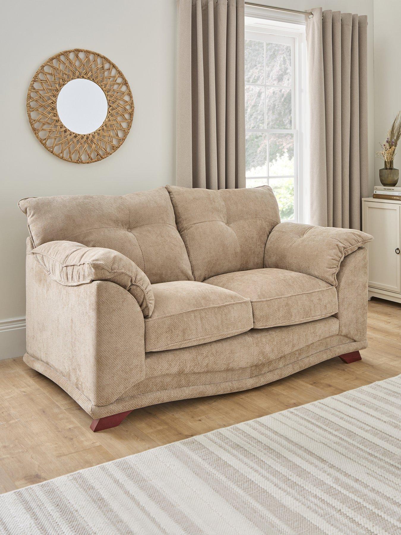 Product photograph of Very Home Evissa 2 Seater Fabric Sofa from very.co.uk