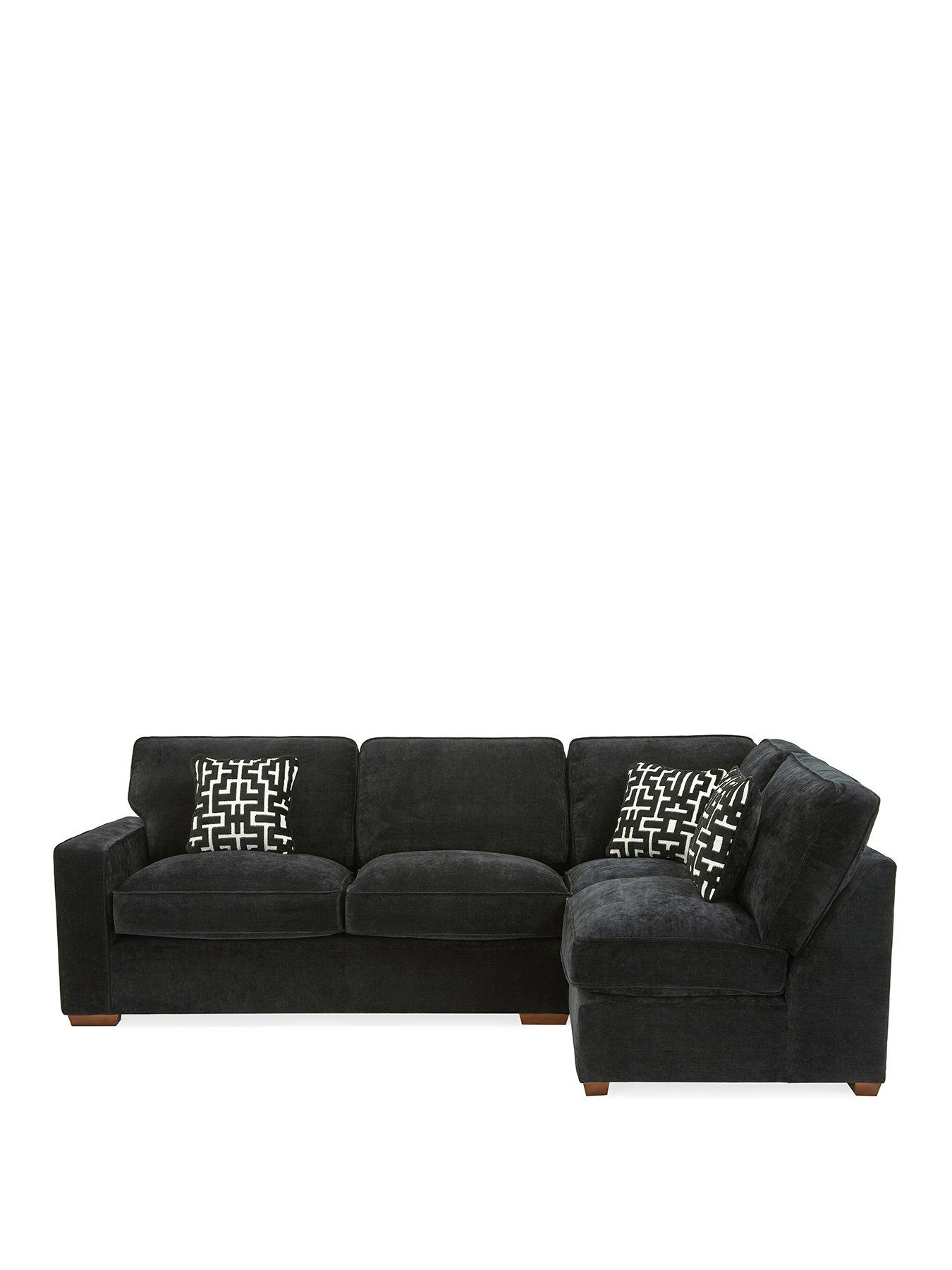 Image 2 of 6 of Very Home Monaco Right Hand Corner Fabric Chaise Sofa with Footstool&nbsp;- Made to Order in the UK