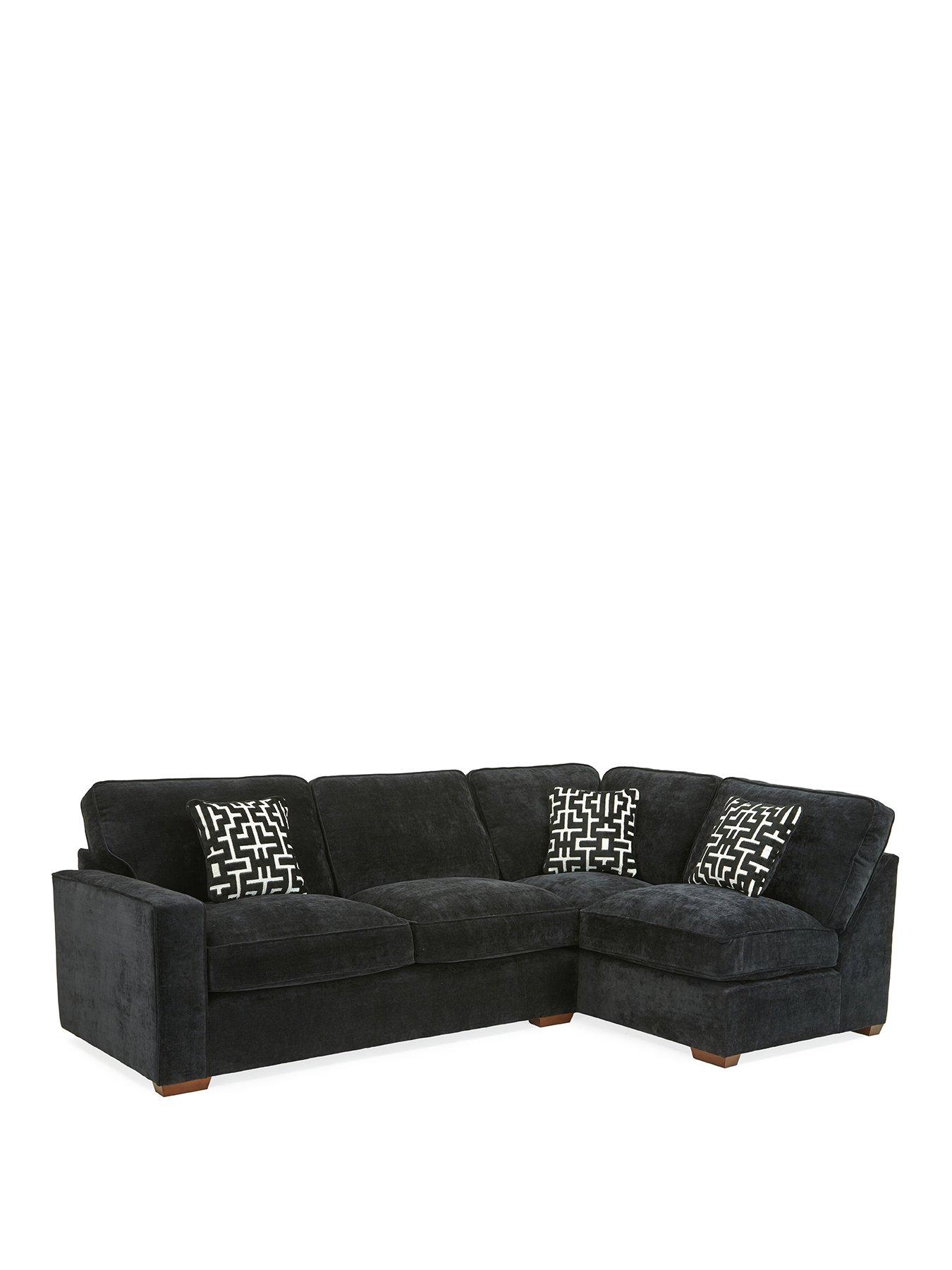 Image 3 of 6 of Very Home Monaco Right Hand Corner Fabric Chaise Sofa with Footstool&nbsp;- Made to Order in the UK