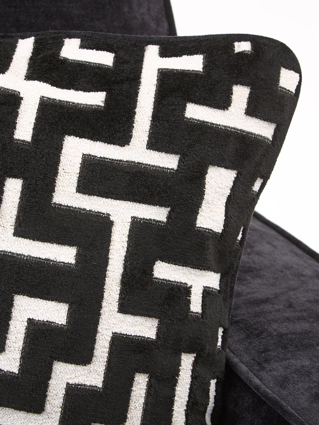 Image 6 of 6 of Very Home Monaco Right Hand Corner Fabric Chaise Sofa with Footstool&nbsp;- Made to Order in the UK
