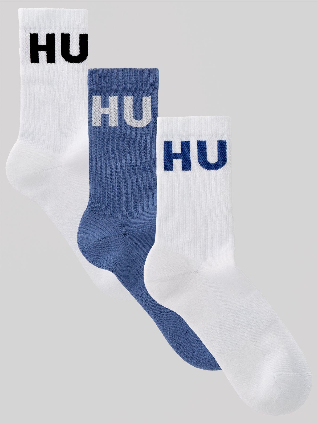 undefined 3 Pack Qs Iconic Logo Crew Socks - Multi