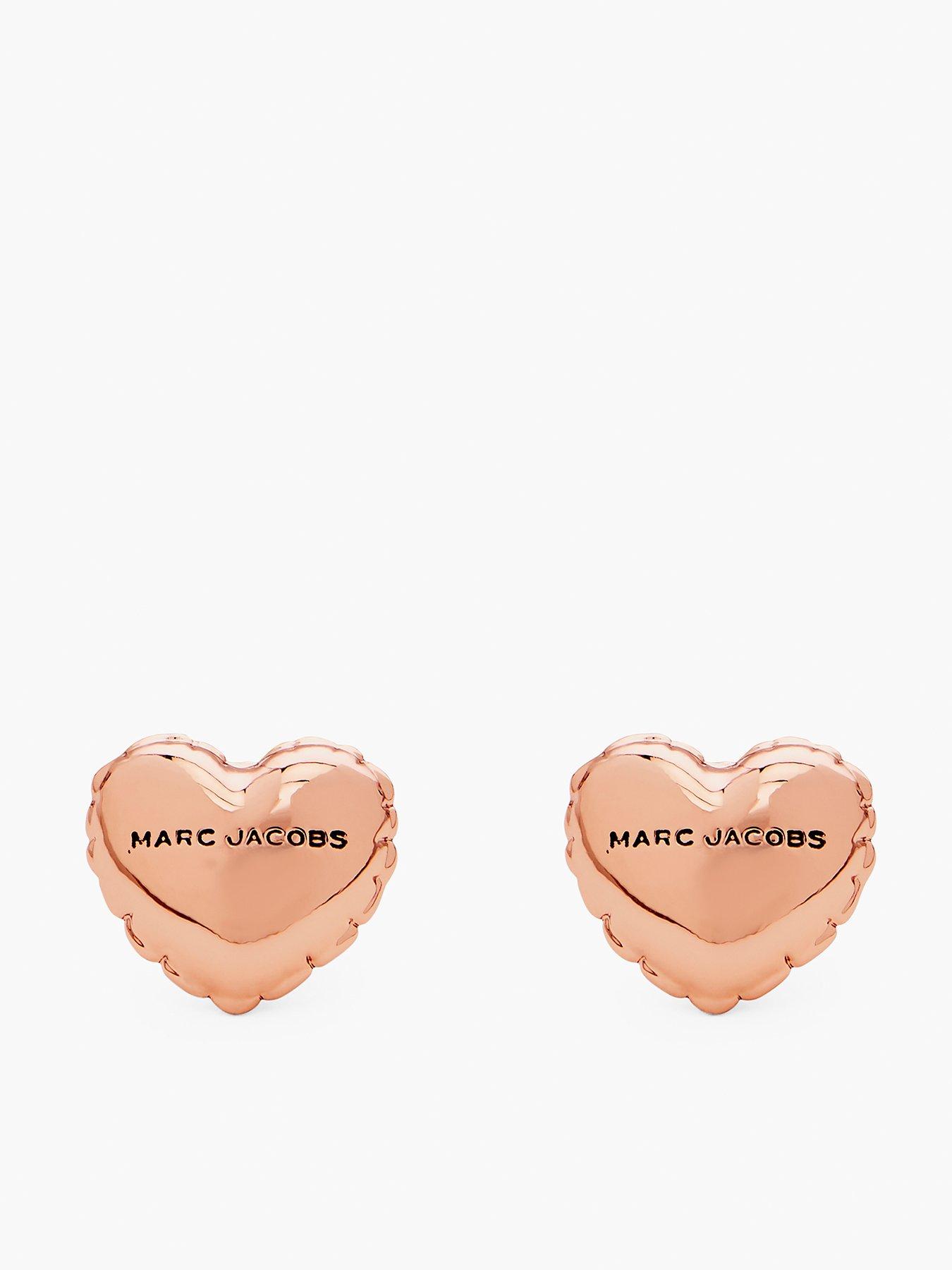 MARC JACOBS Balloon Heart Earrings - Antique Rose Gold