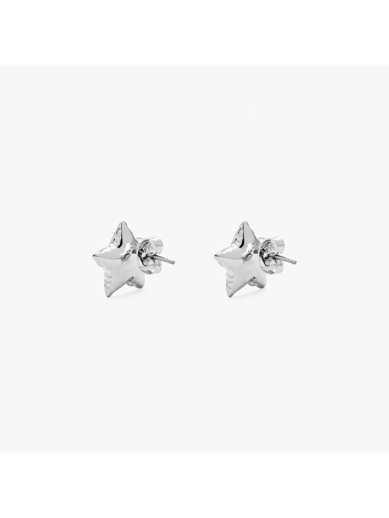 Image 2 of 3 of MARC JACOBS Star Balloon Stud Earrings - Silver