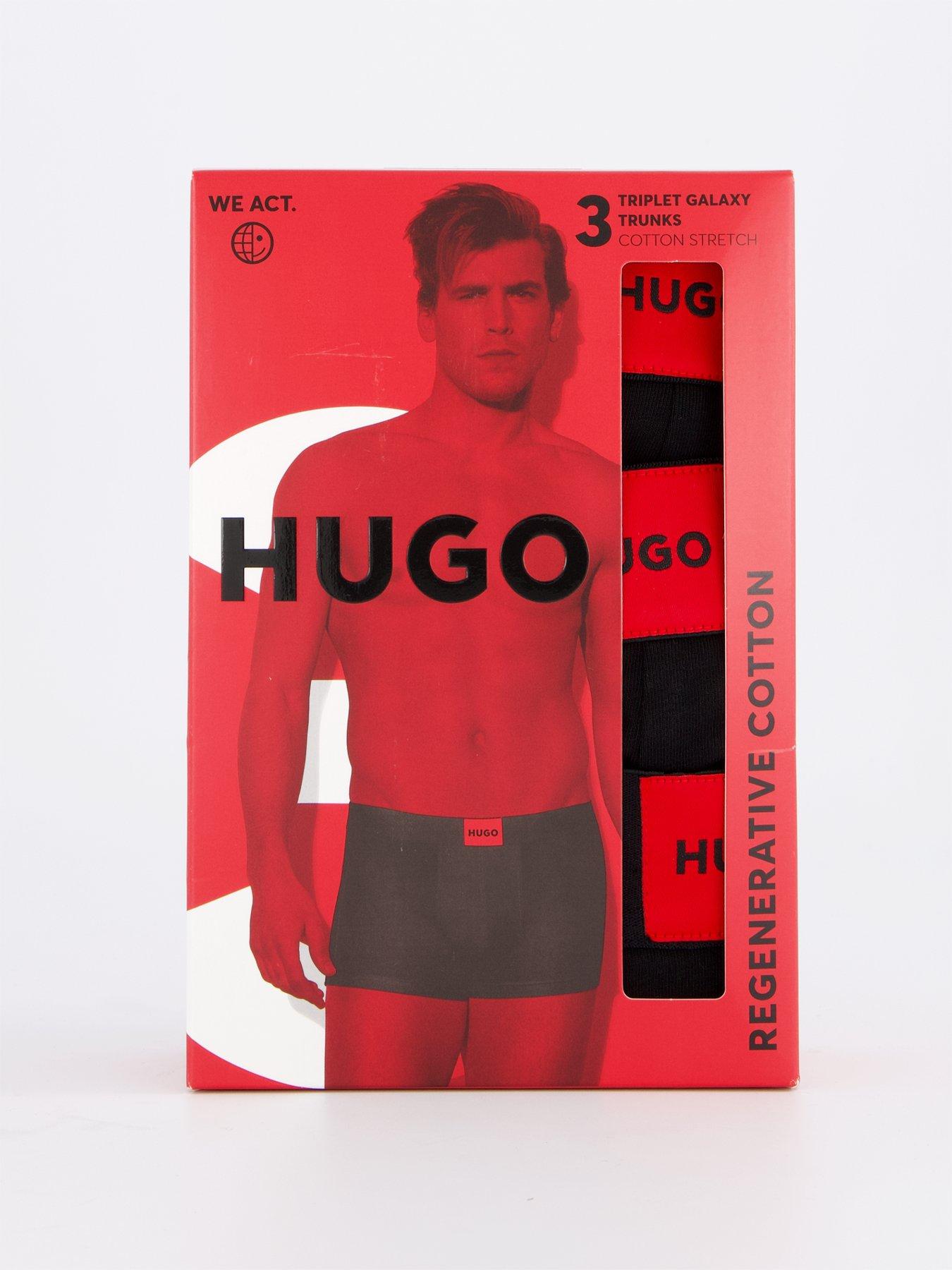 Image 4 of 4 of HUGO Galaxy Triplet 3 Pack Trunks - Black