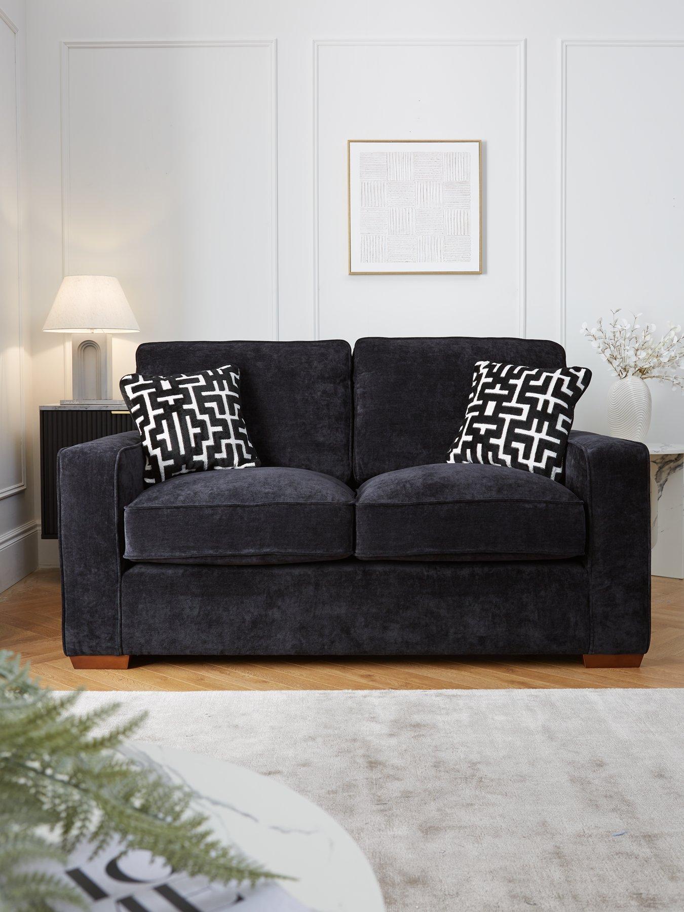 Product photograph of Very Home Monaco 2 Seater Fabric Sofa from very.co.uk