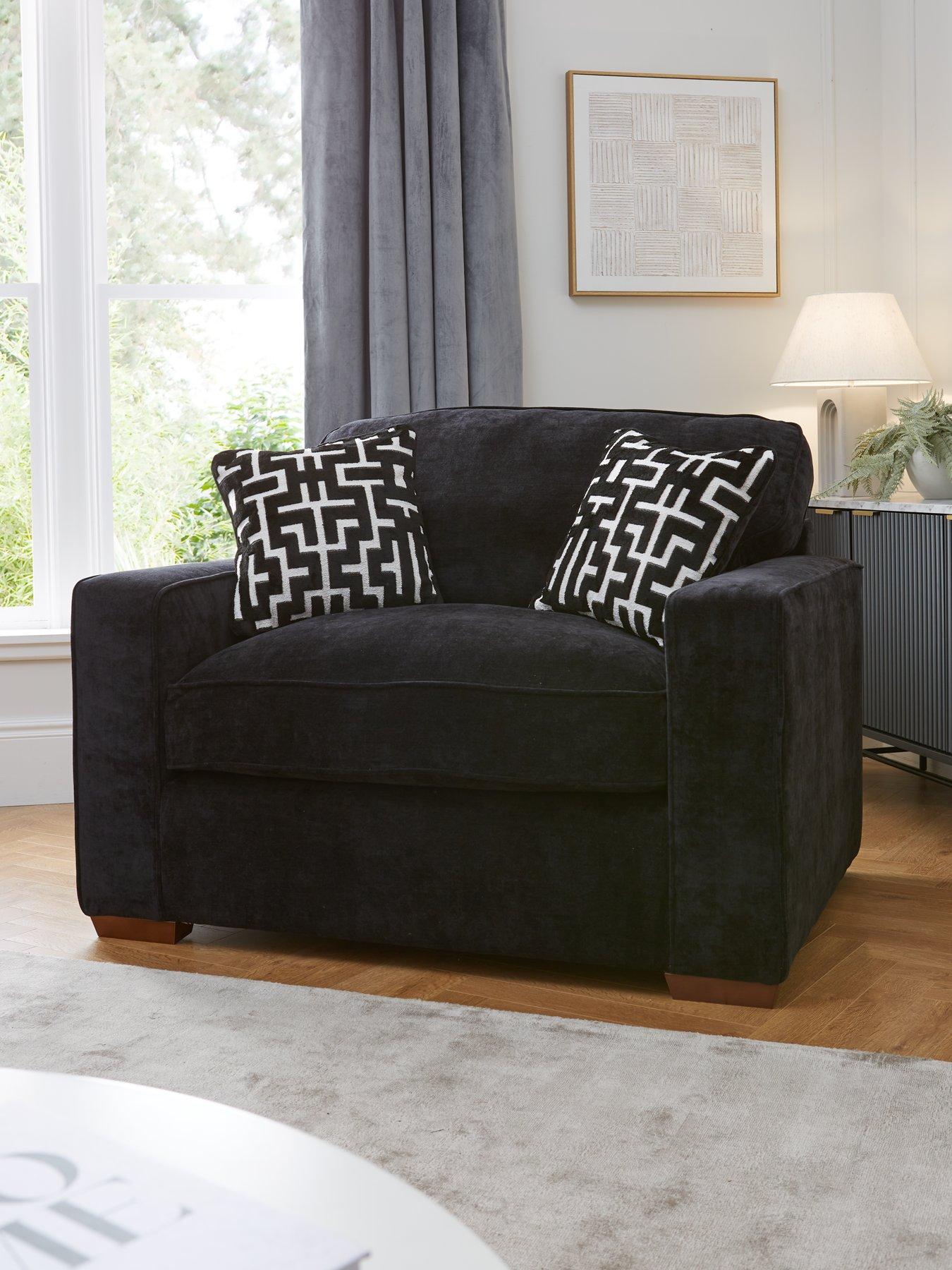 undefined Monaco Fabric Love Chair
