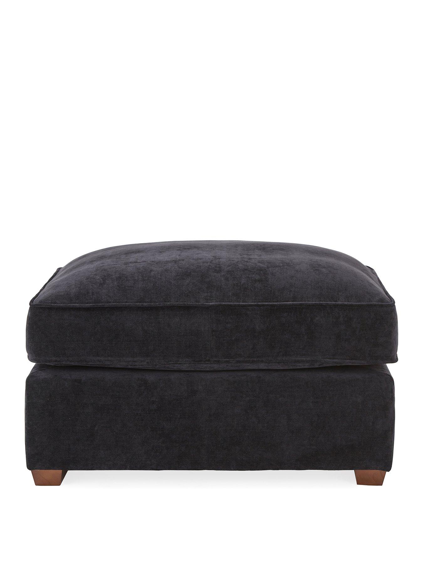 Image 2 of 5 of The Very Collection Monaco Large Fabric Footstool&nbsp;- Made to Order in the UK - FSC&reg; Certified