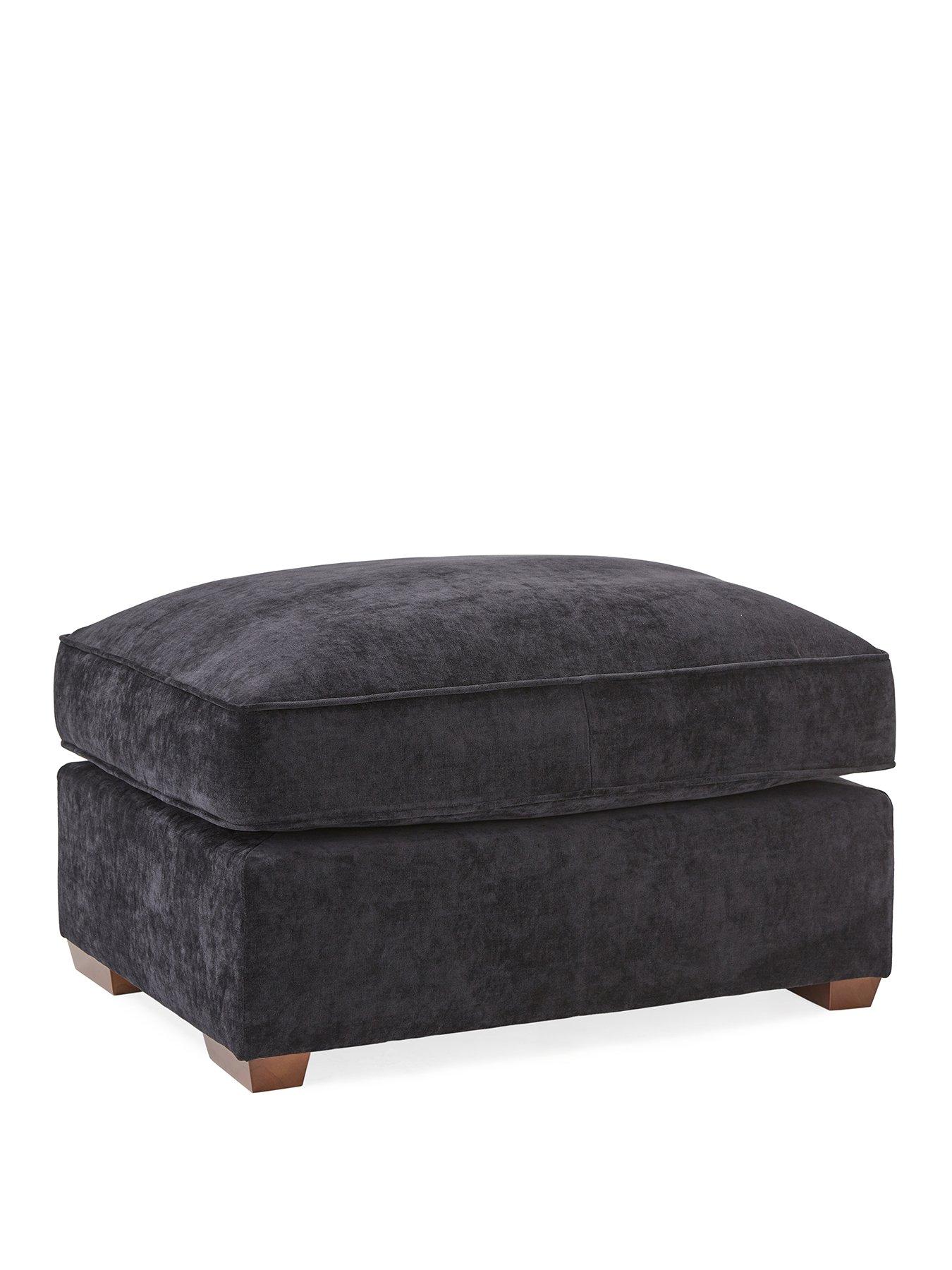 Image 3 of 5 of The Very Collection Monaco Large Fabric Footstool&nbsp;- Made to Order in the UK - FSC&reg; Certified