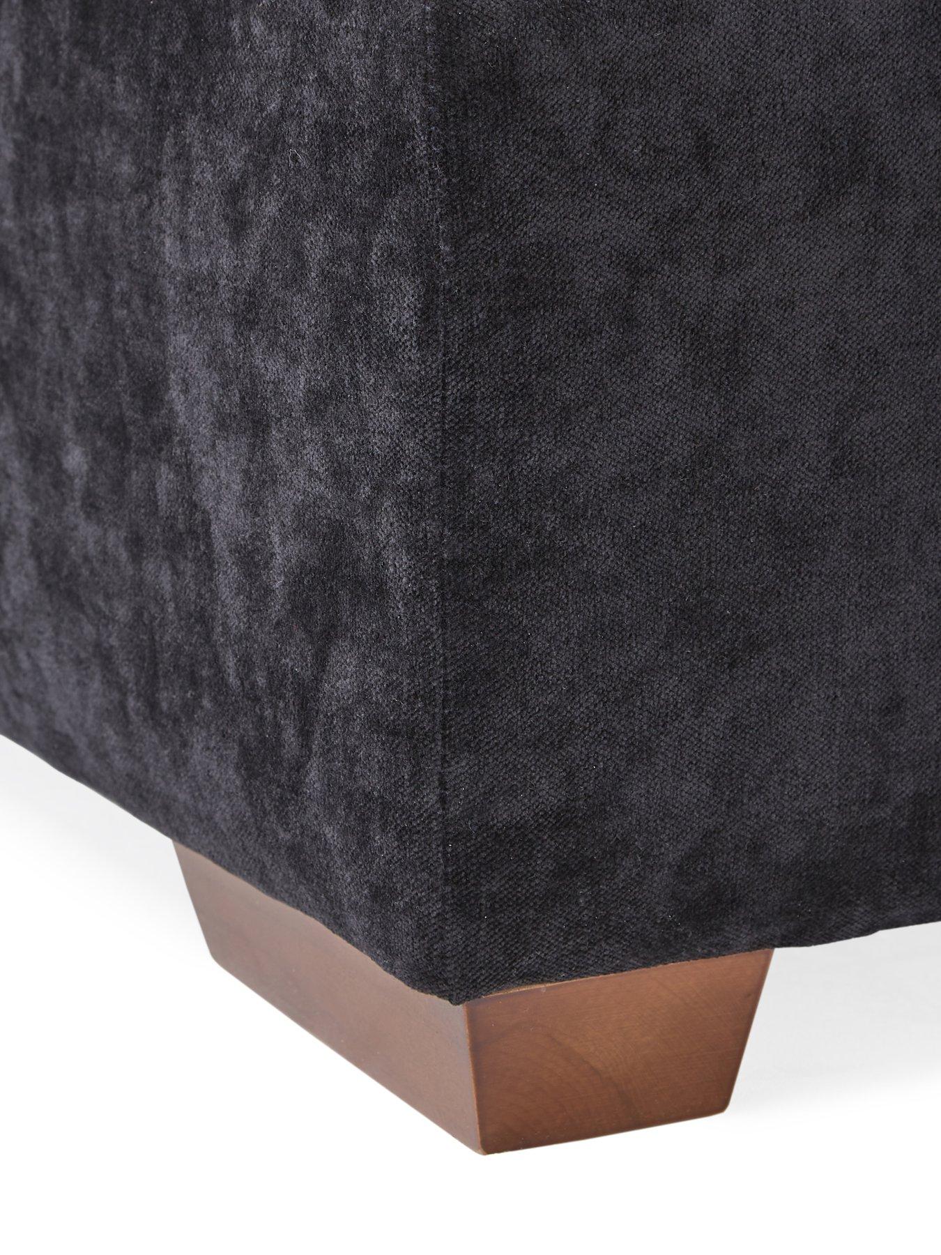 Image 4 of 5 of The Very Collection Monaco Large Fabric Footstool&nbsp;- Made to Order in the UK - FSC&reg; Certified