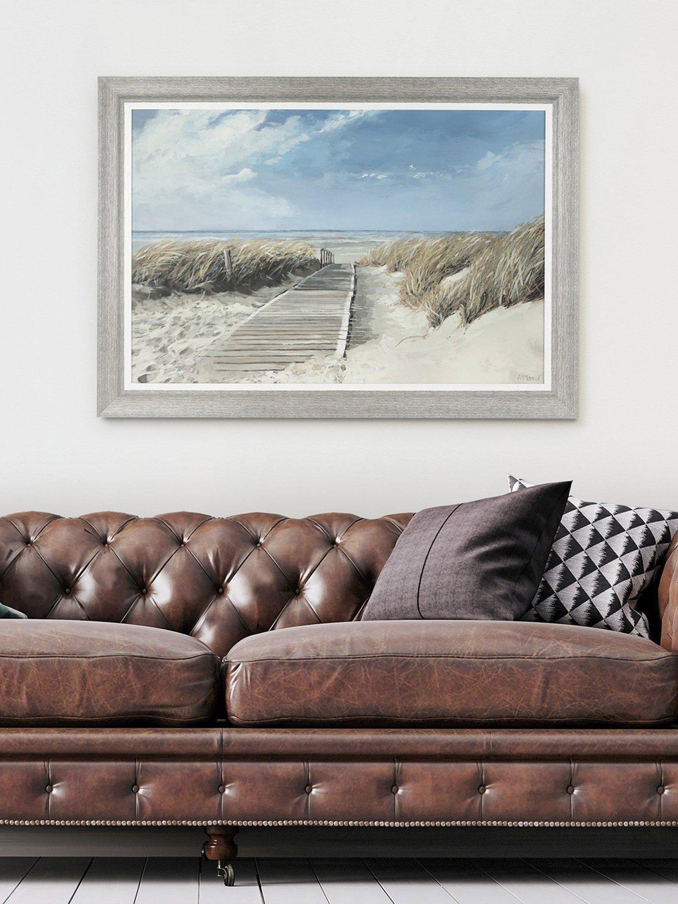 Product photograph of Gallery View To Sea Framed Canvas Wall Art from very.co.uk