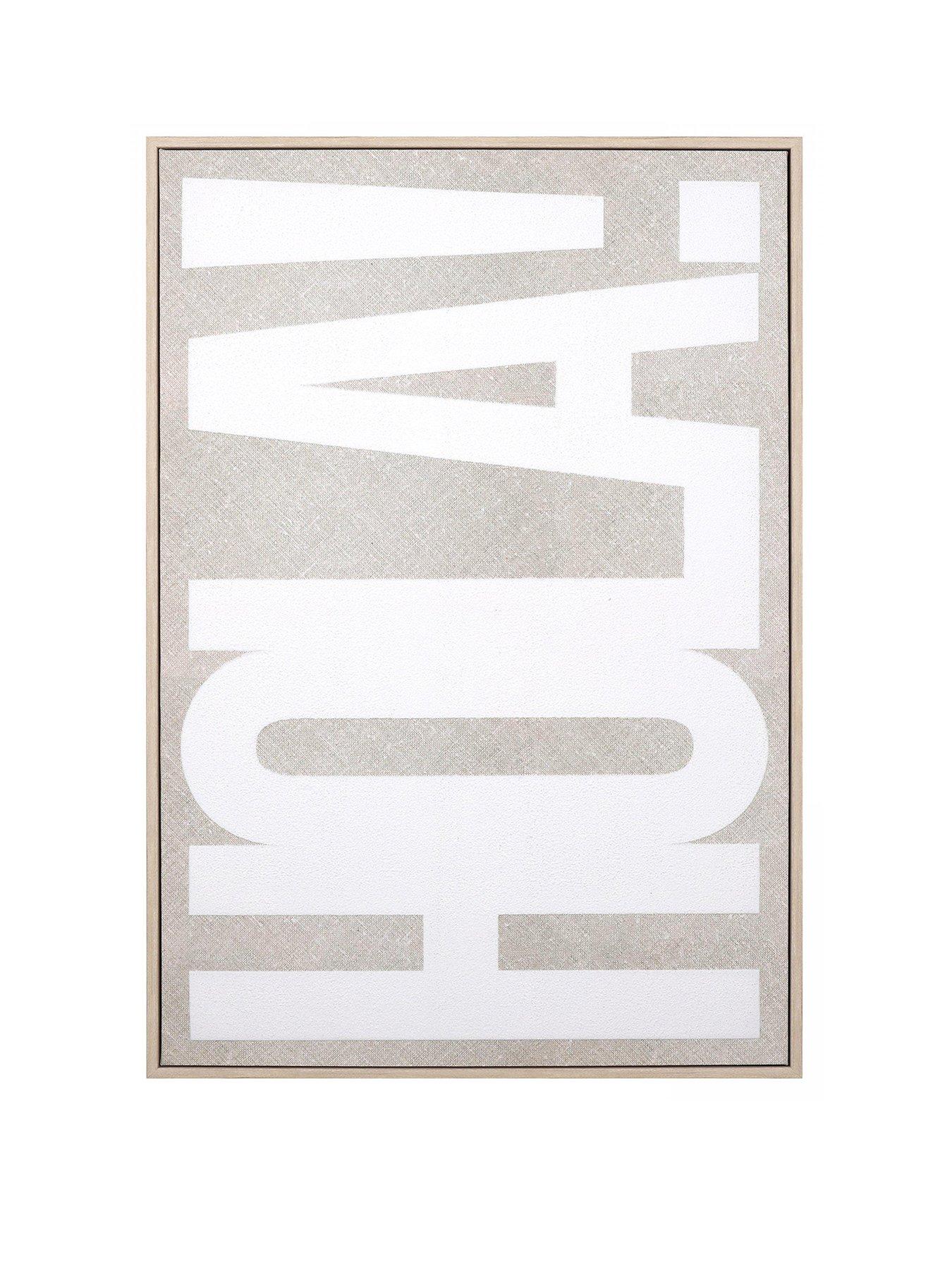 Product photograph of Gallery Hola Framed Canvas Wall Art from very.co.uk