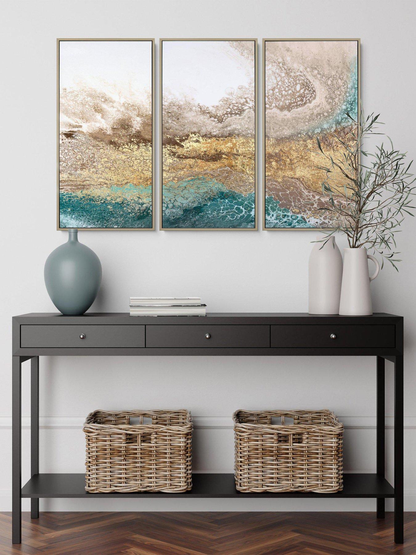 Product photograph of Gallery Serene Triptych Framed Wall Art from very.co.uk