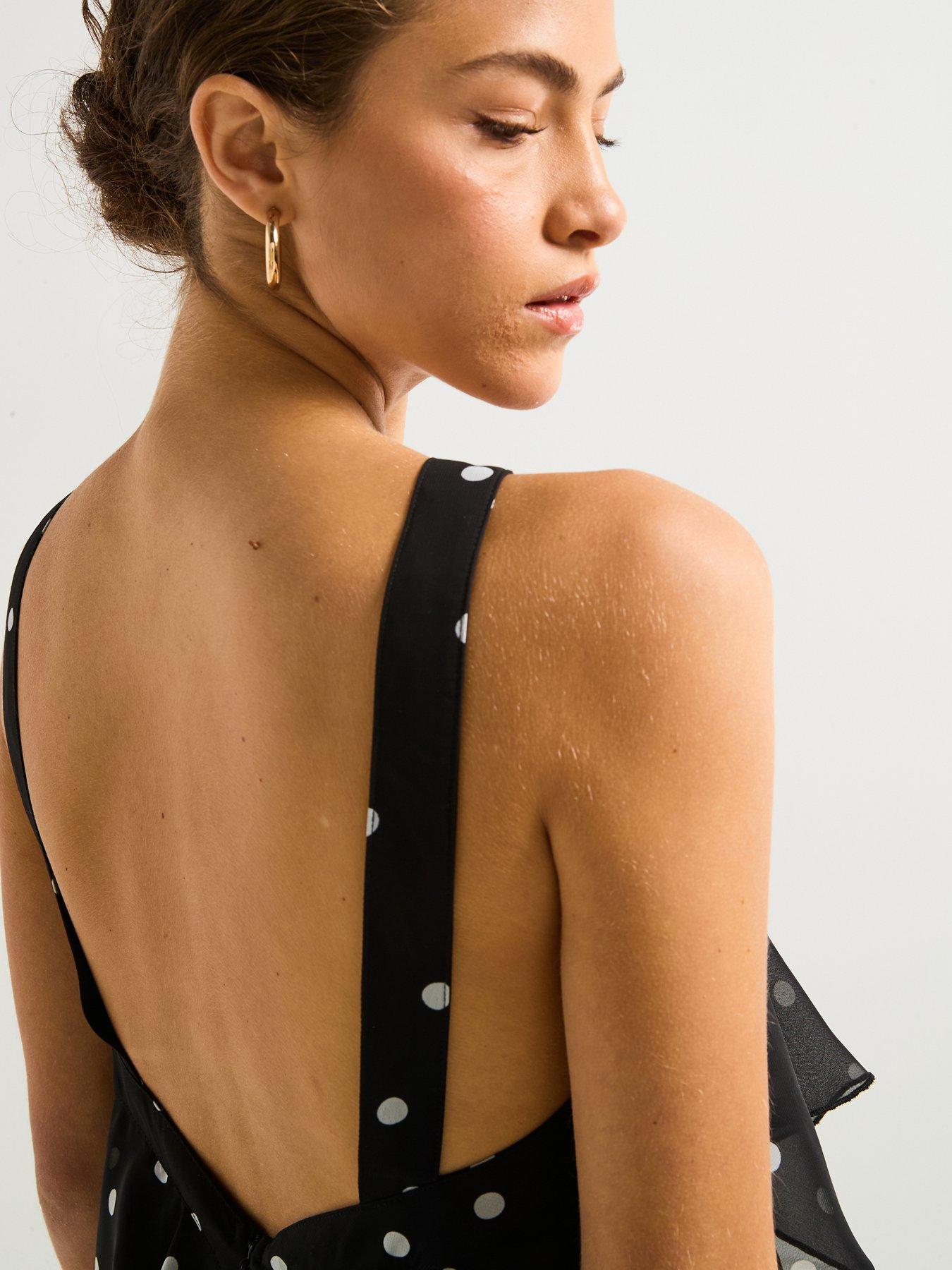 Polka Dot Halter Neck Mini Dress