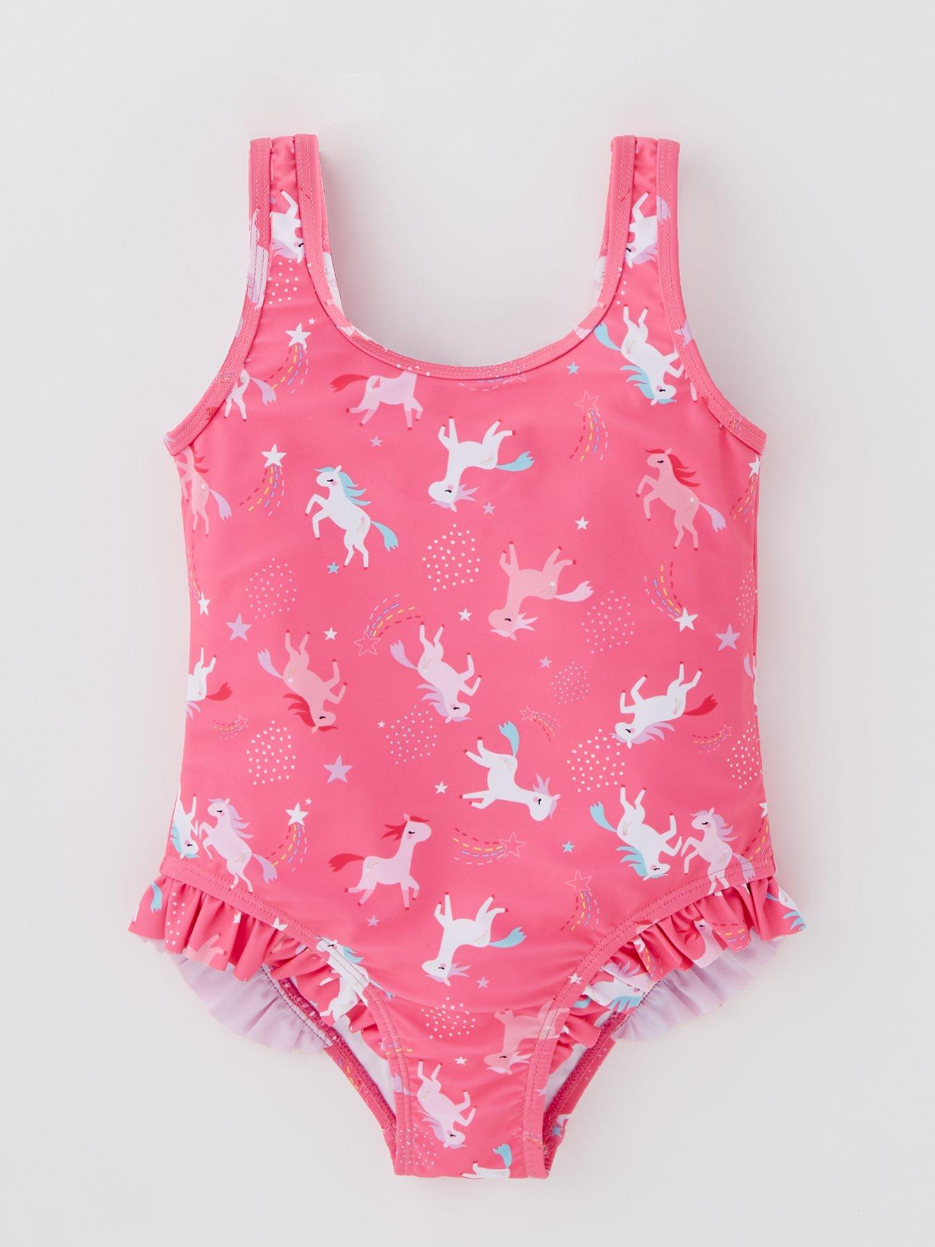 Image 1 of 4 of Everyday Girls Unicorn Swimsuit - Pink