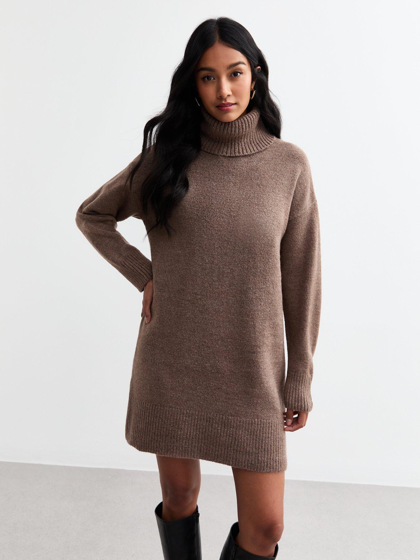 chocolate brown dresses uk Buy Friends Like These Chocolate Brown V-Neck ITY Flutter Sleeve Midi Dress  from the Next UK online shop