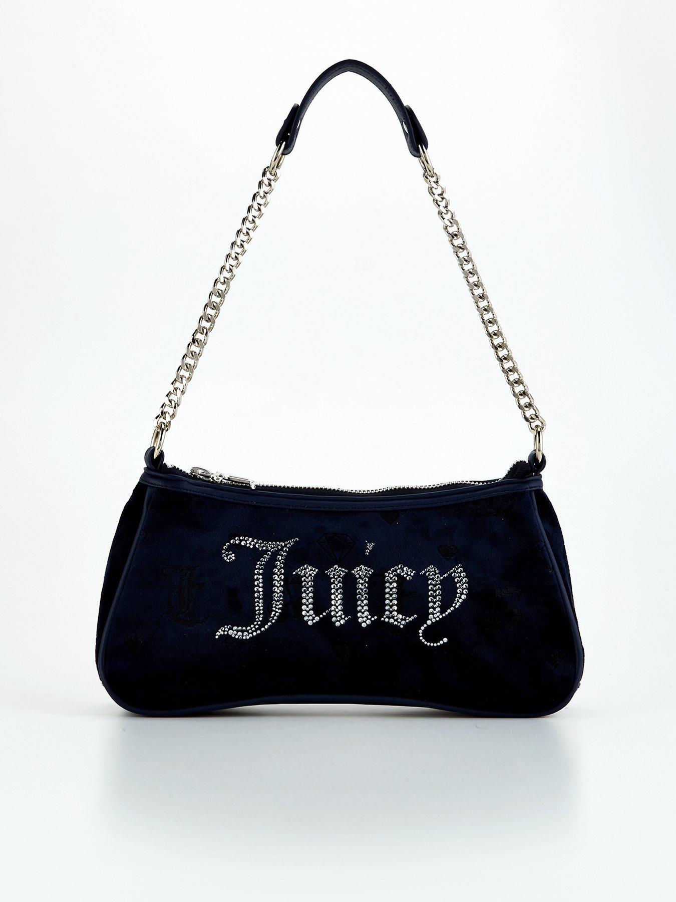 Juicy Couture black debossed newest satchel ONLY