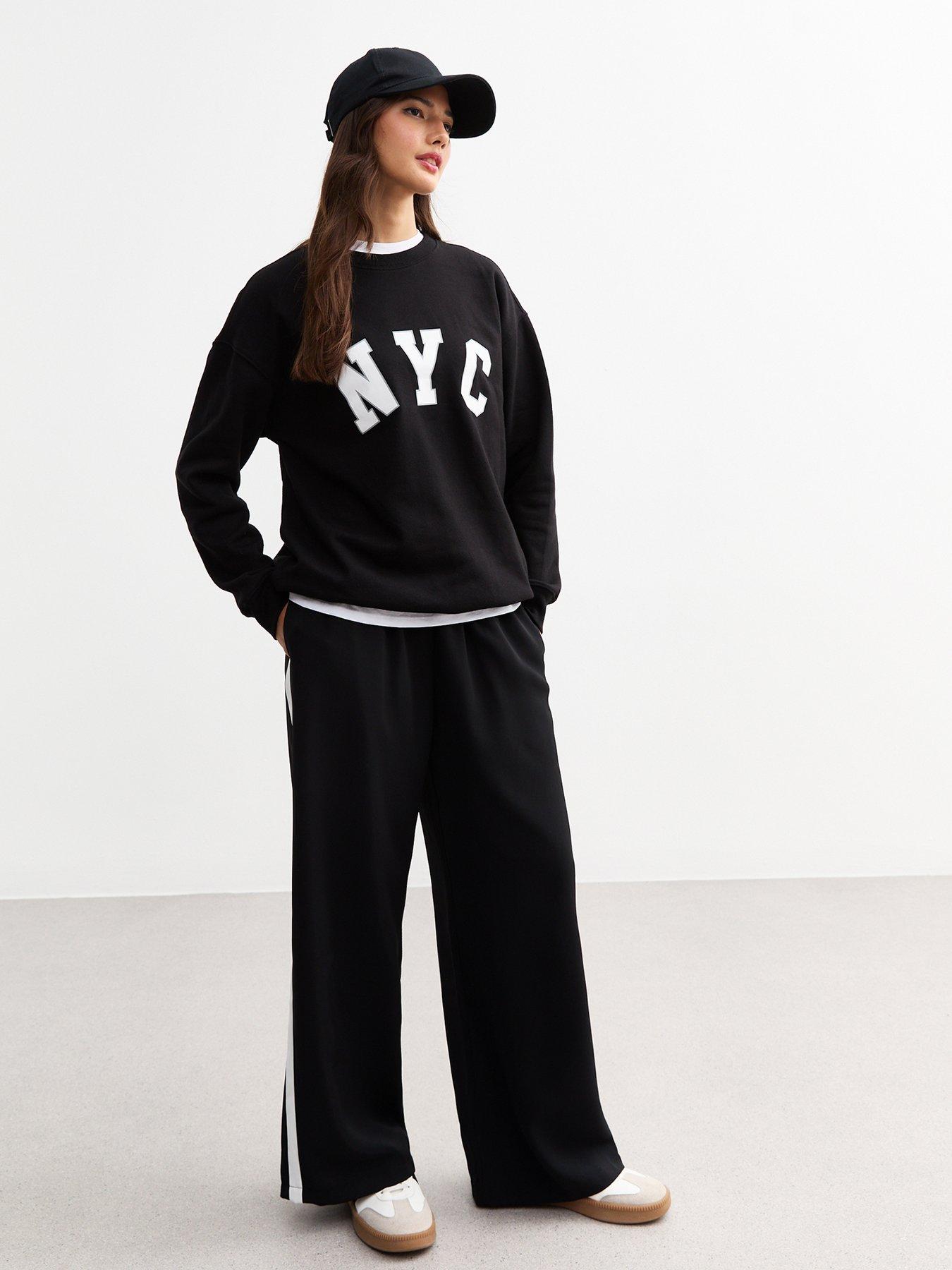 New Look NYC Print Jersey Sweatshirt - Black | Very 