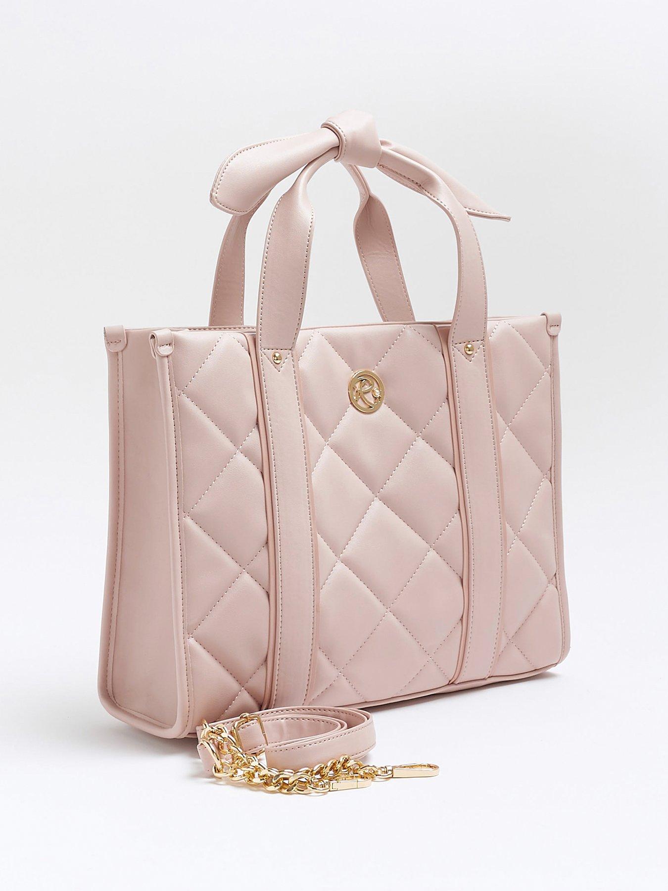 River Island Girls Quilted Shopper Bag Pink Very