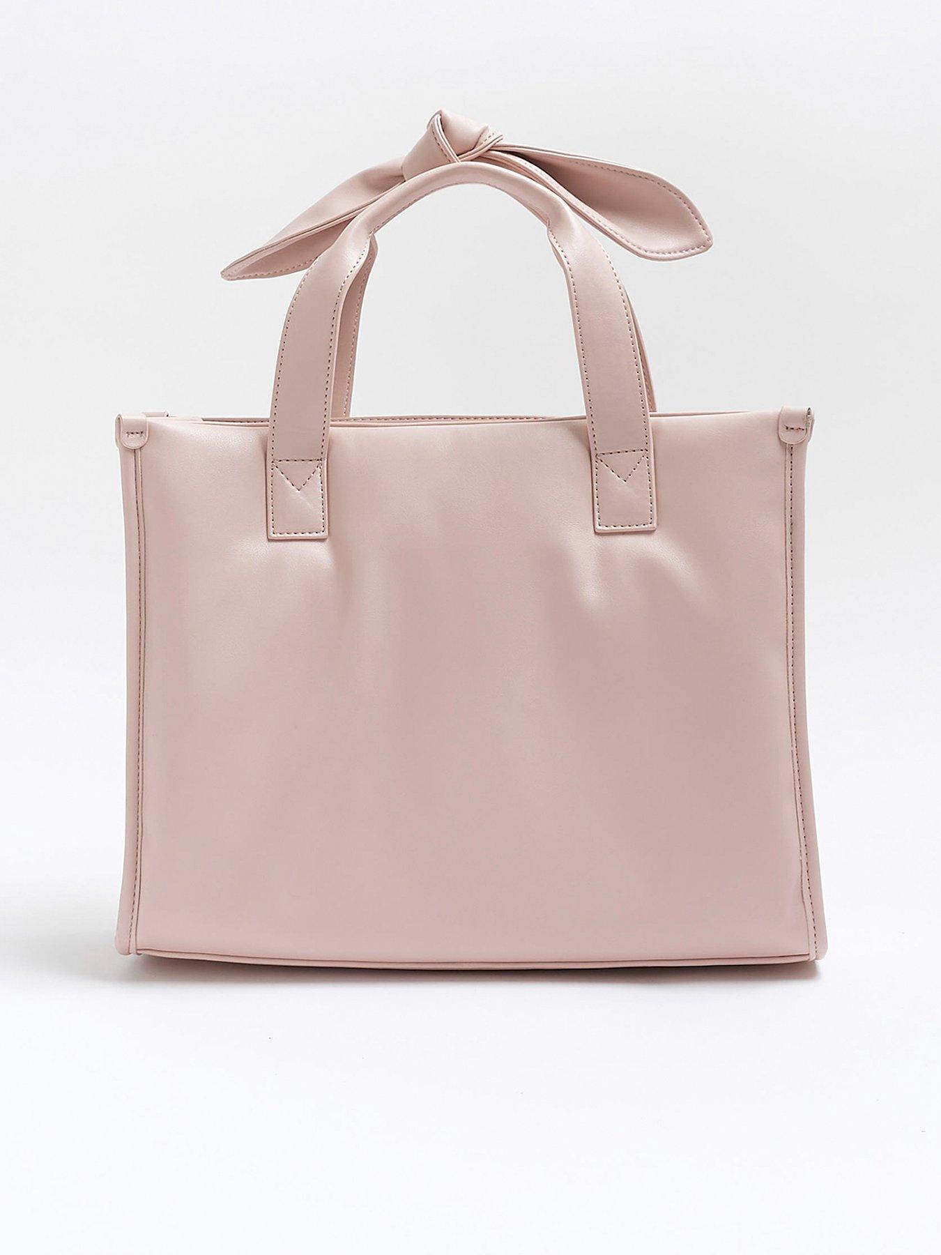 River Island Girls Quilted Shopper Bag Pink Very