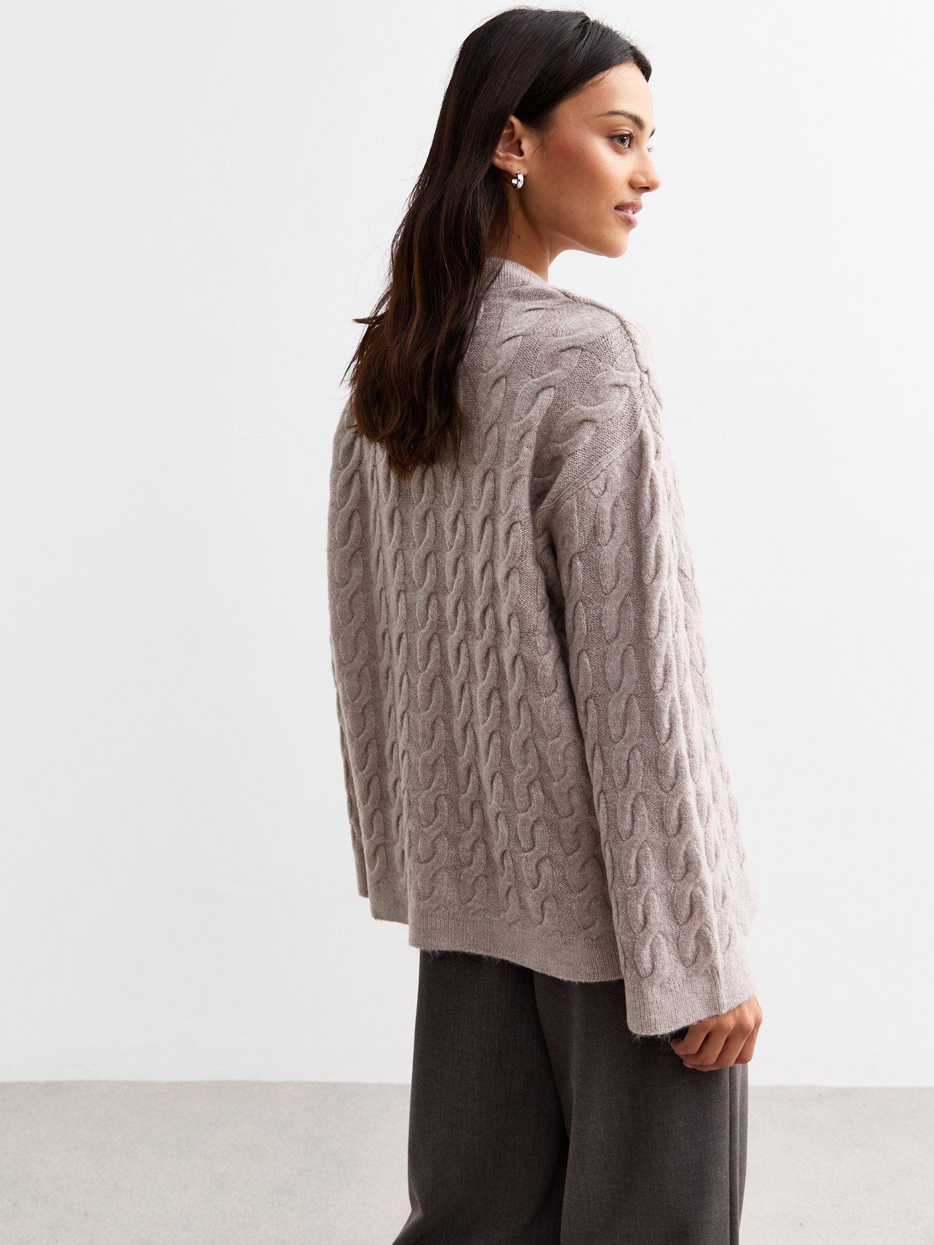 4923 Brown V-Neck Jumper