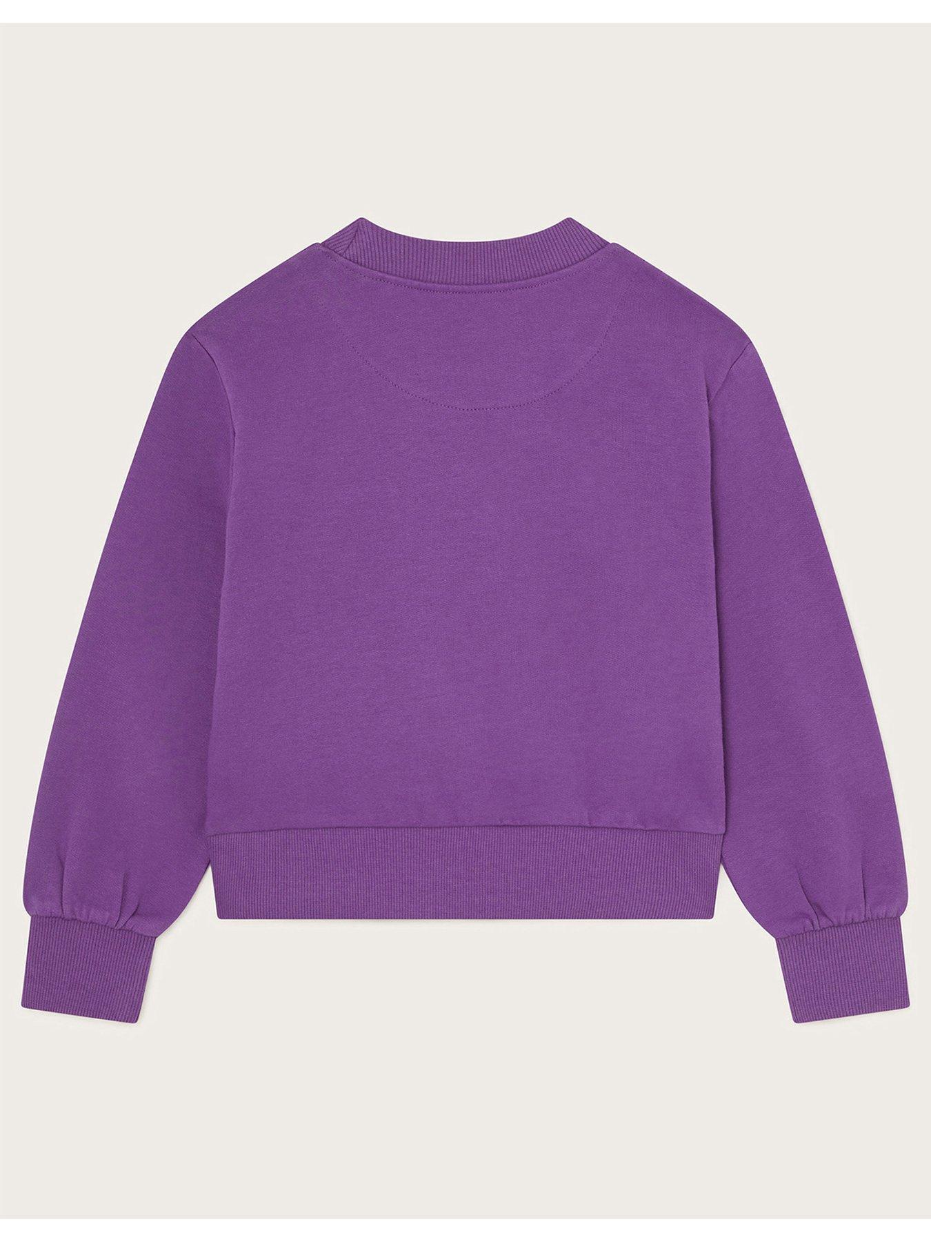 Girls purple sweatshirt online