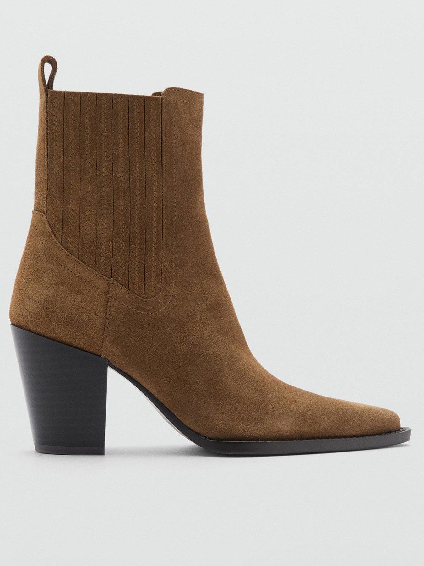 Western Ankle Boots Brown