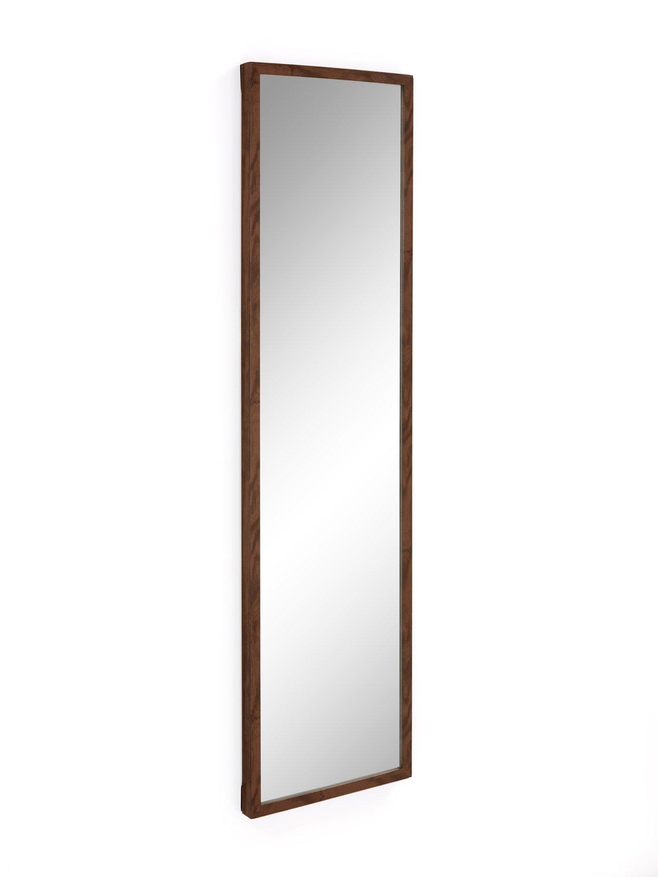 The Very Collection Tall Rectangular Mirror - Brown 125x33.5cm | Very