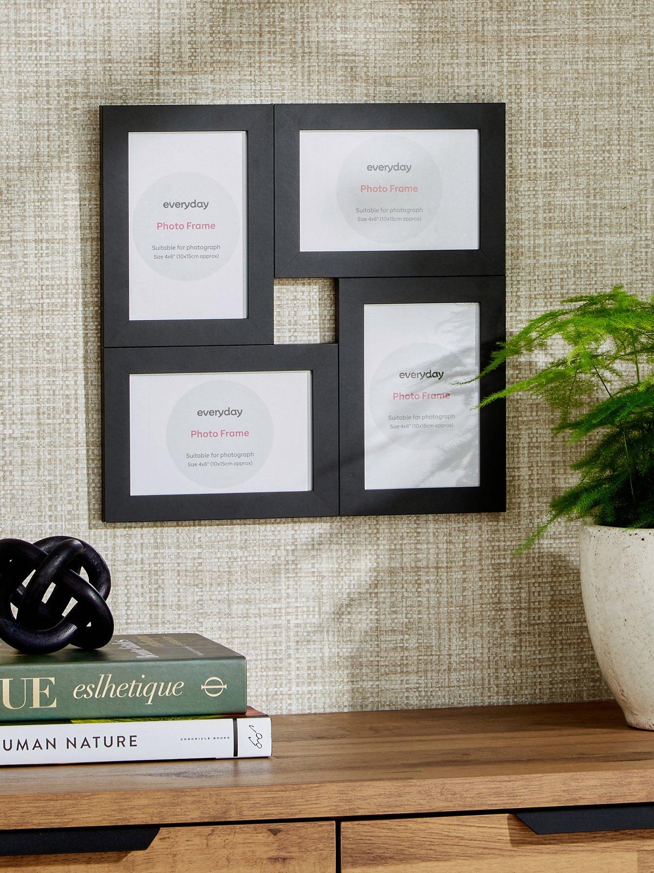 Very Home 4-Photo Cluster Frame in Black