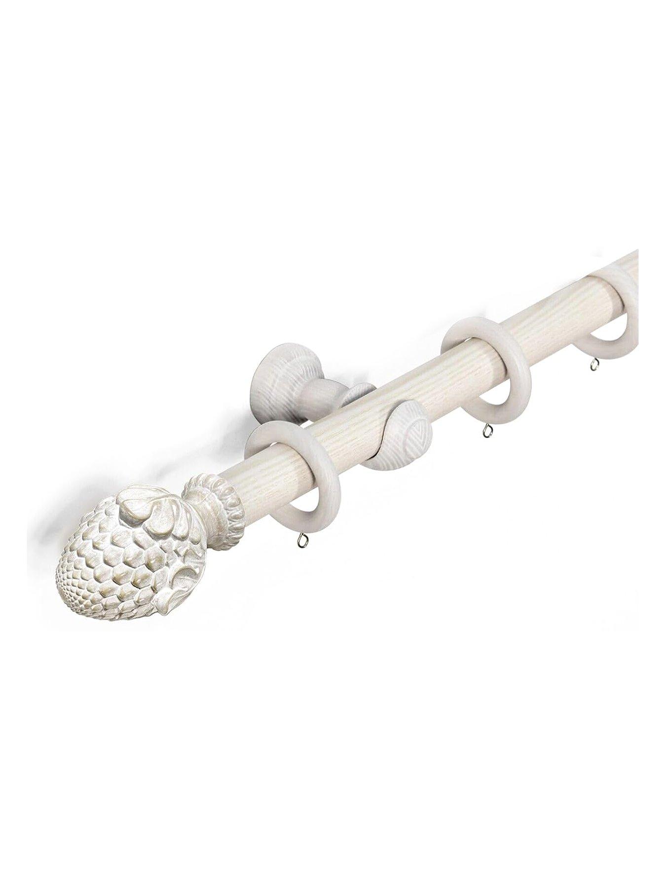 The Very Collection 33mm Artichoke Wood Curtain Pole 120cm