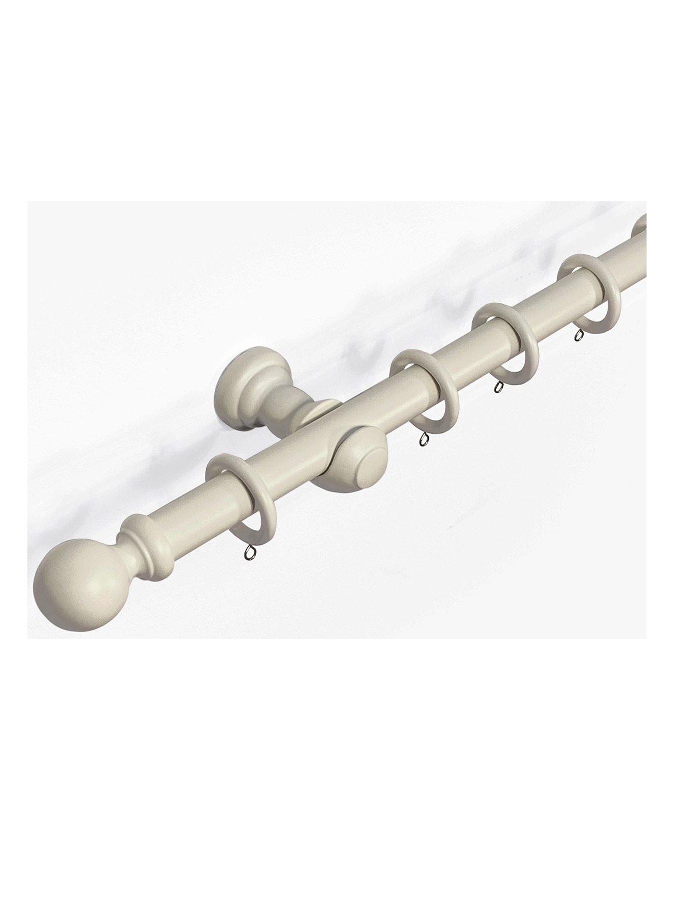 Product photograph of Very Home 28mm Trad Ball Wood Pole 120cm from very.co.uk