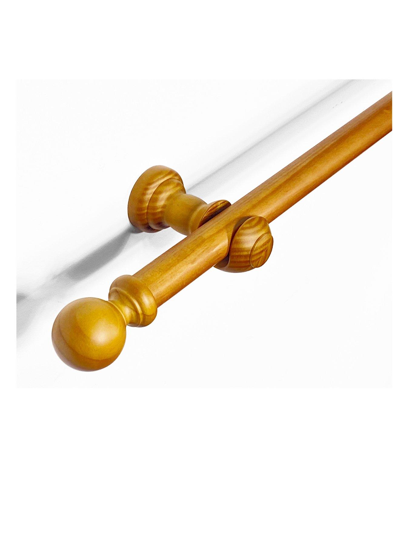 Very Home 28mm Ball Wooden Eyelet Pole 400cm