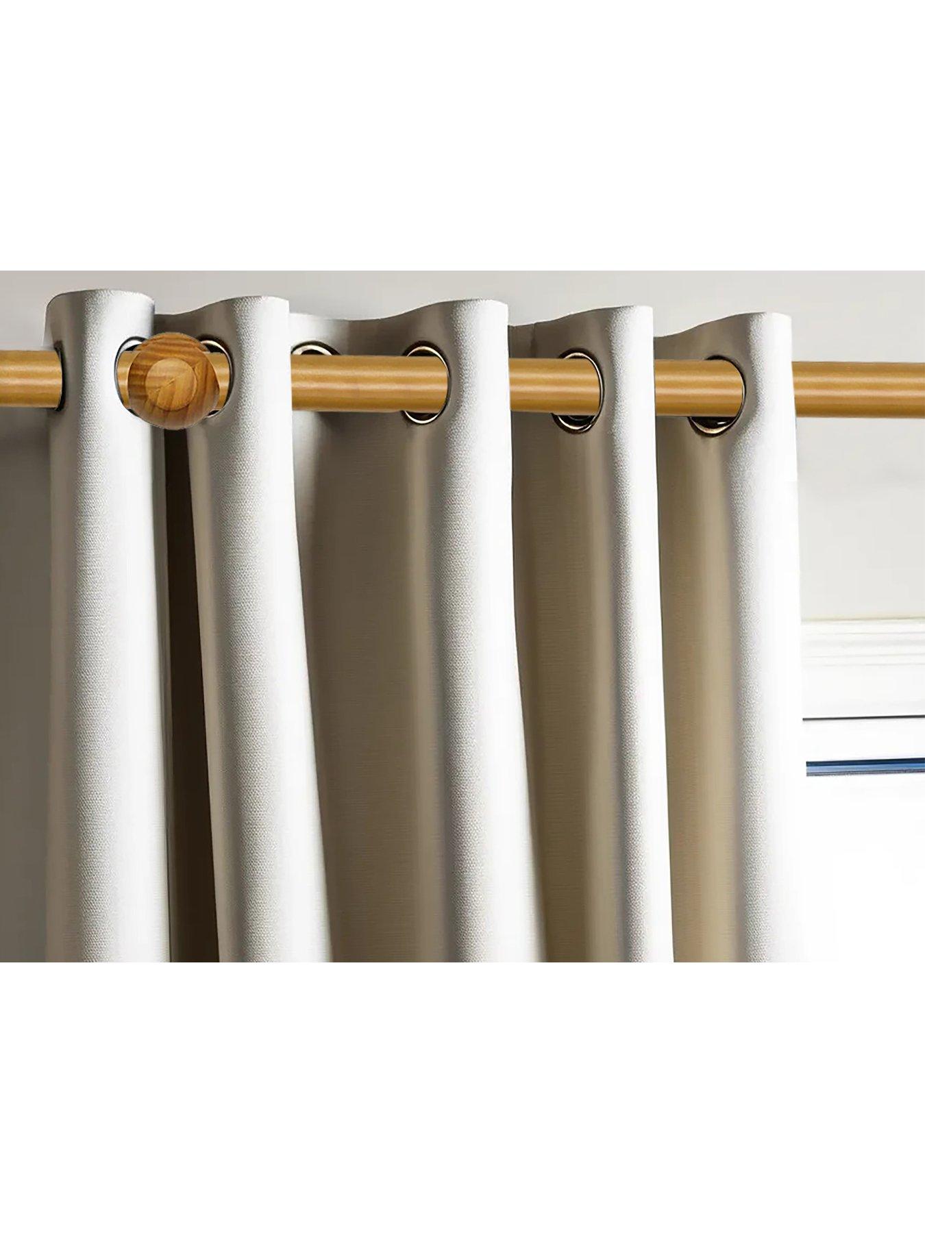 Image 3 of 4 of Very Home 28mm Ball Wooden Eyelet Pole 400cm