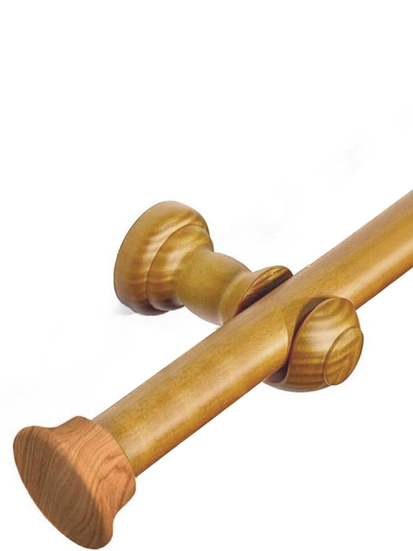 The Very Collection 28mm Stopper Wood Eyelet Pole 120cm