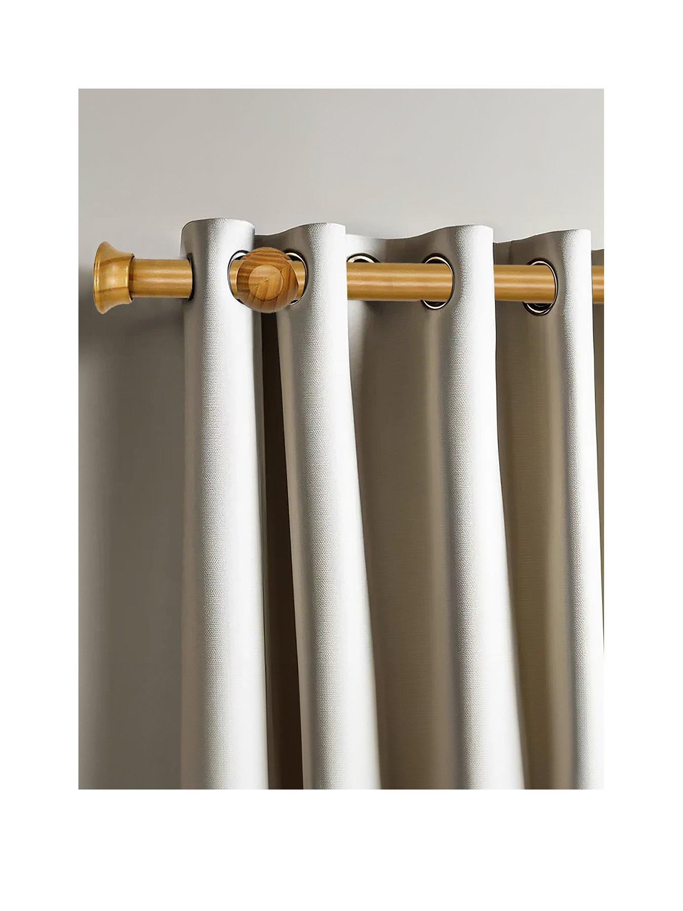 Image 2 of 4 of Very Home 28mm Stopper Wood Eyelet Pole 120cm