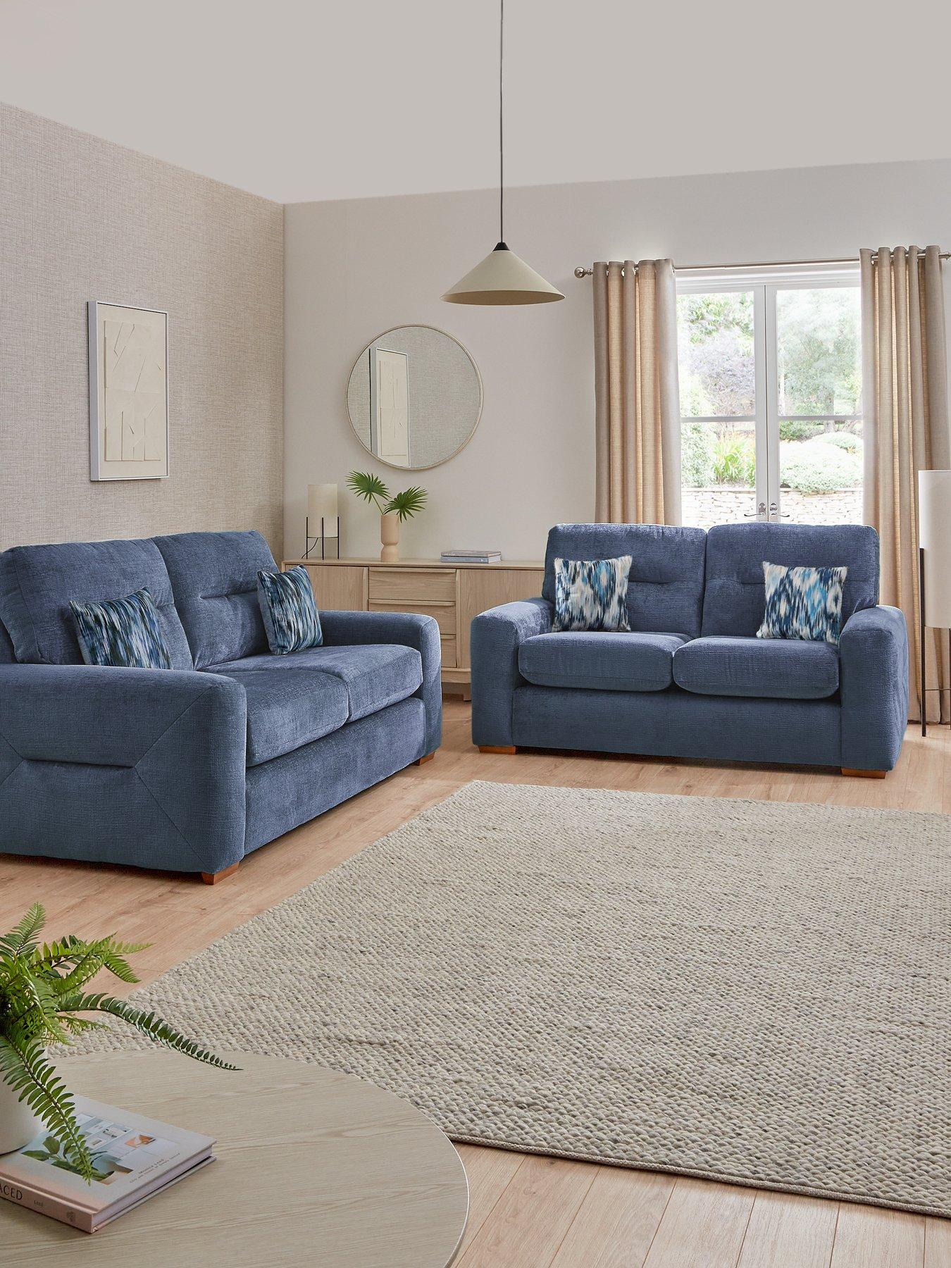 The Very Collection: Melrose 3 + 2 Seater Fabric Sofa Set (Buy  &  SAVE!) - Made in the UK