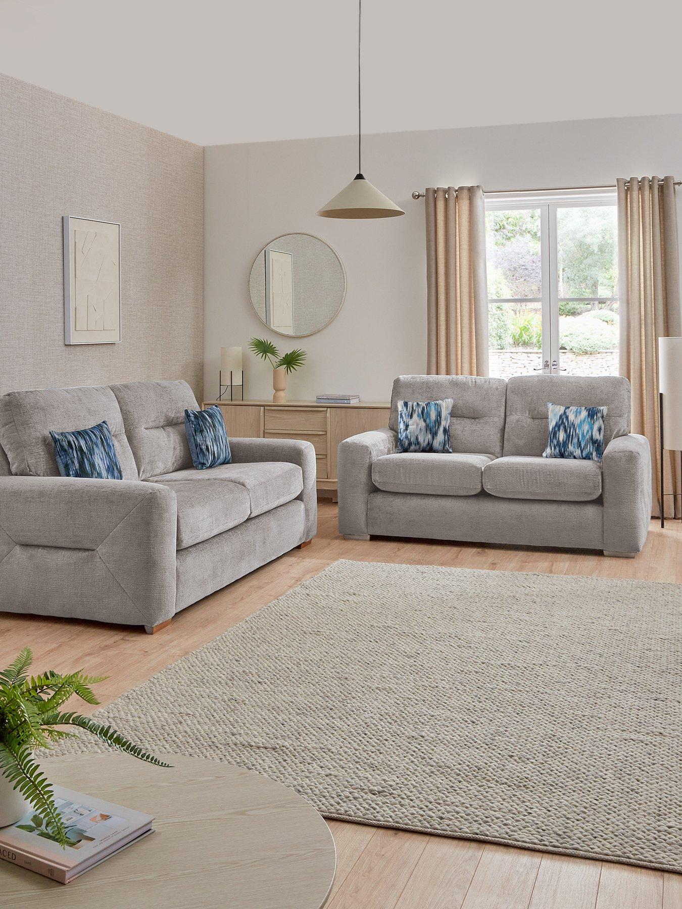 undefined Melrose 3 + 2 Seater Fabric Sofa Set (Buy  &  SAVE!)