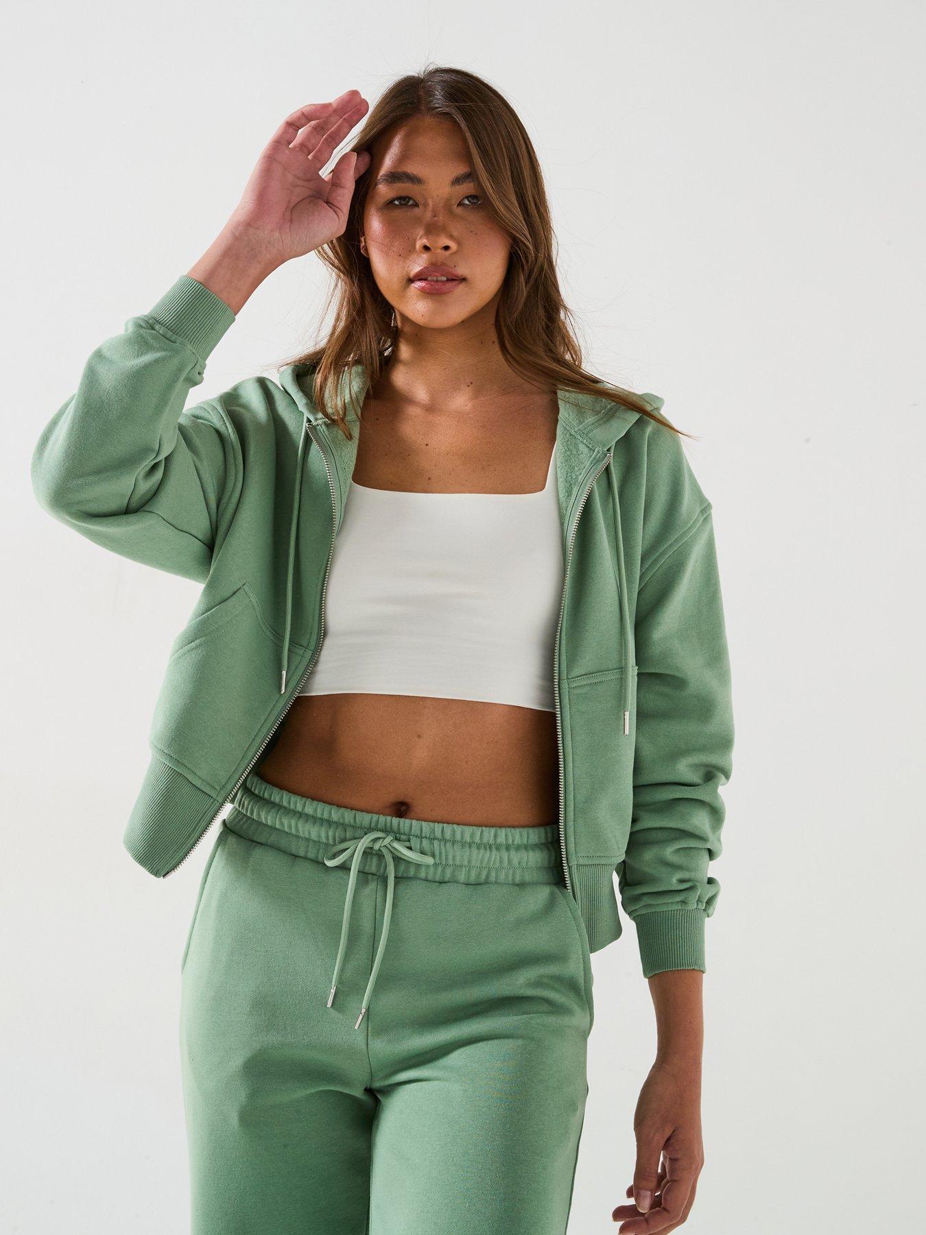 undefined Athleisure Zip Hoody - Green