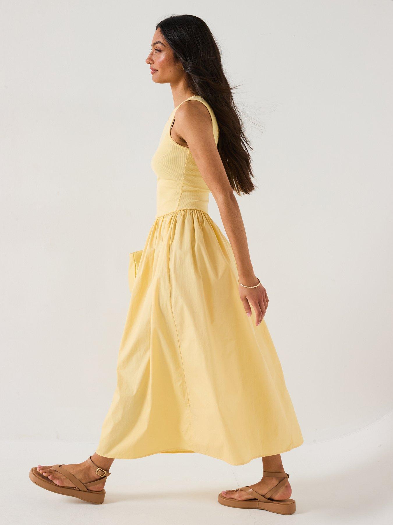 Image 3 of 6 of V by Very Rib Woven Skirt Dress