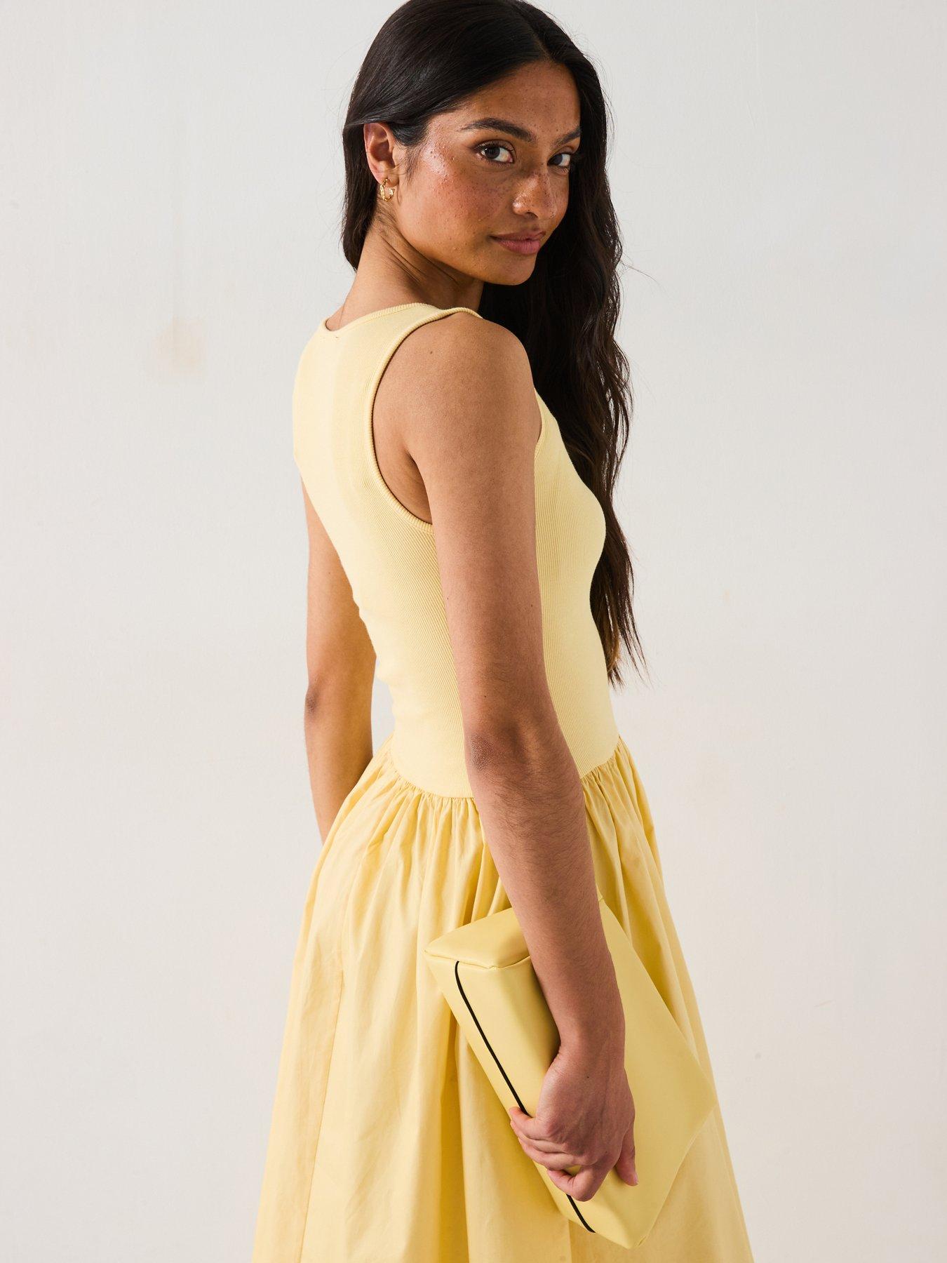 Image 5 of 6 of V by Very Rib Woven Skirt Dress