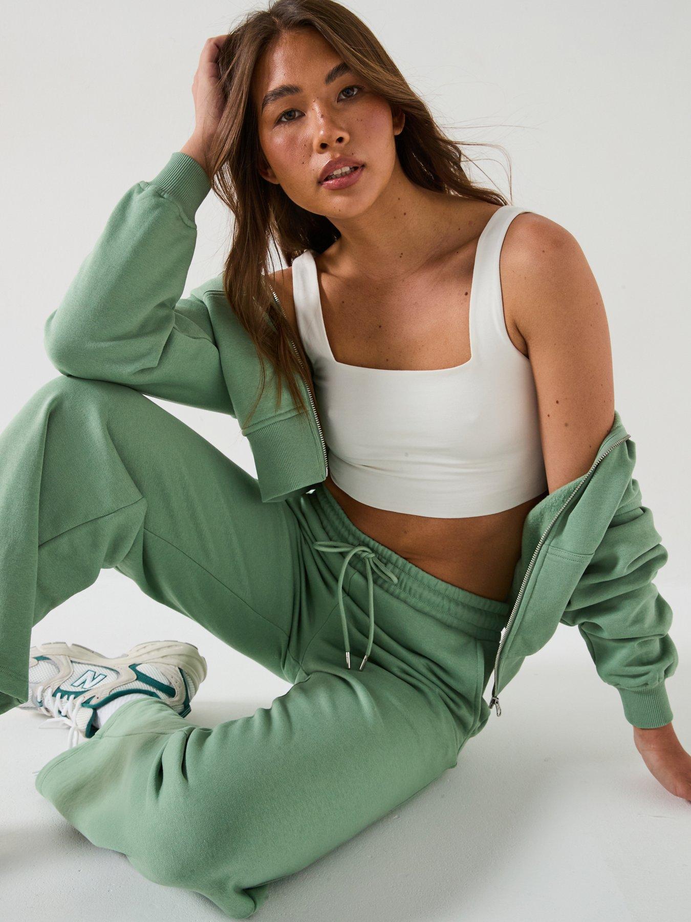 Image 4 of 6 of V by Very Athleisure Wide Leg Jog - Green
