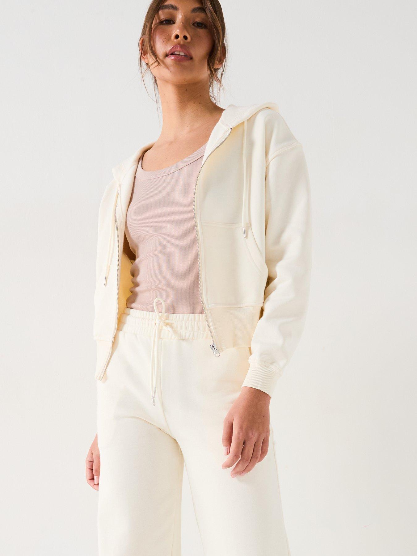 Image 6 of 6 of V by Very Athleisure Wide Leg Jogger - Ecru