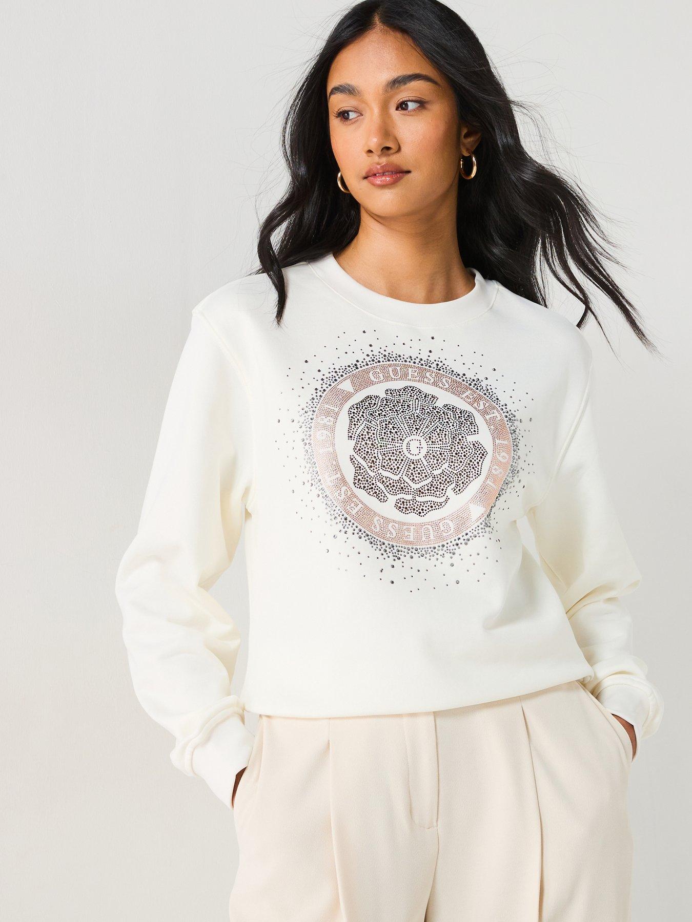 undefined Peony Logo Fleece - White