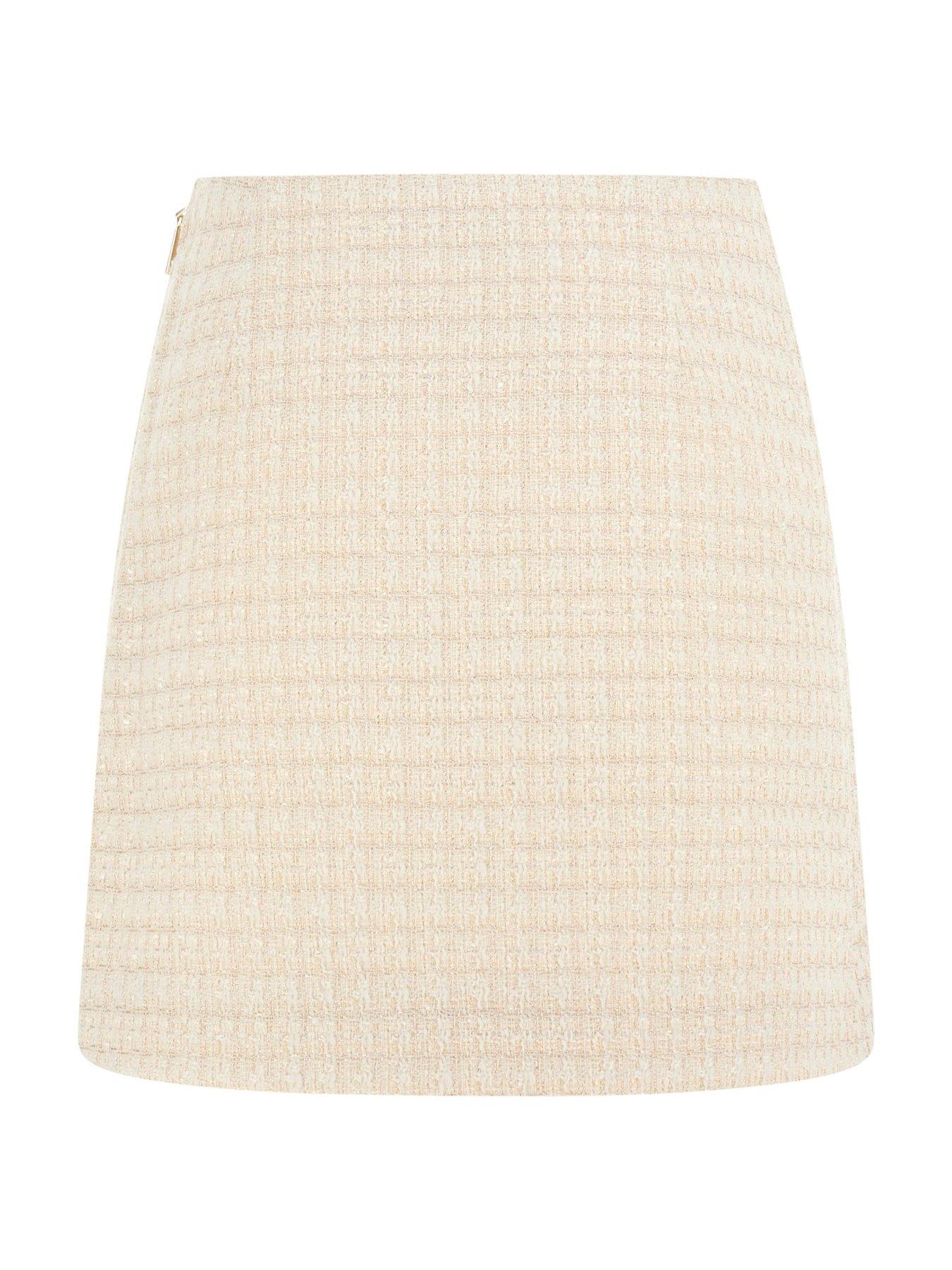 Image 6 of 6 of Guess Daphnee Mini Skirt - Cream