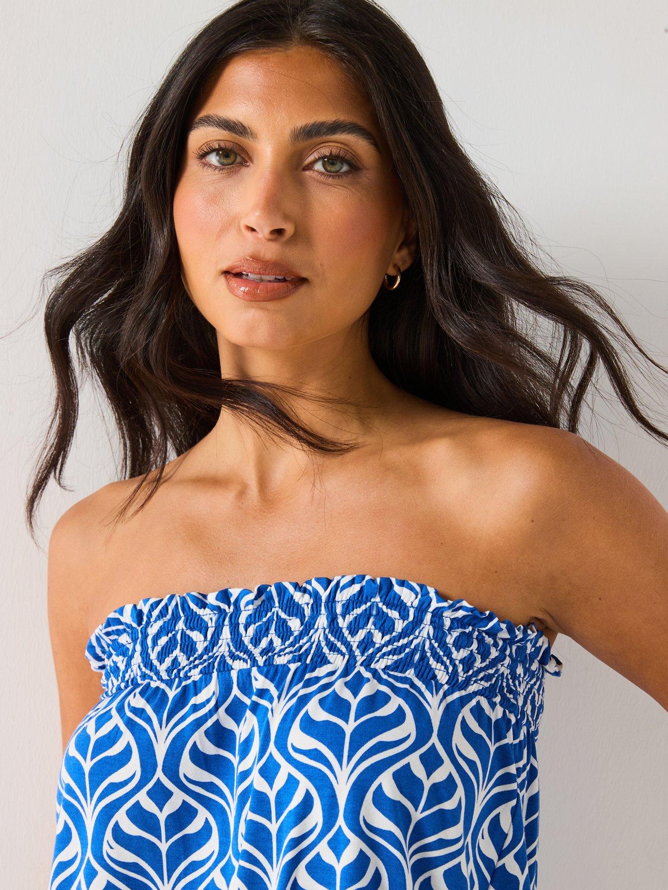 Image 4 of 6 of Everyday Bubble Hem Bandeau Top