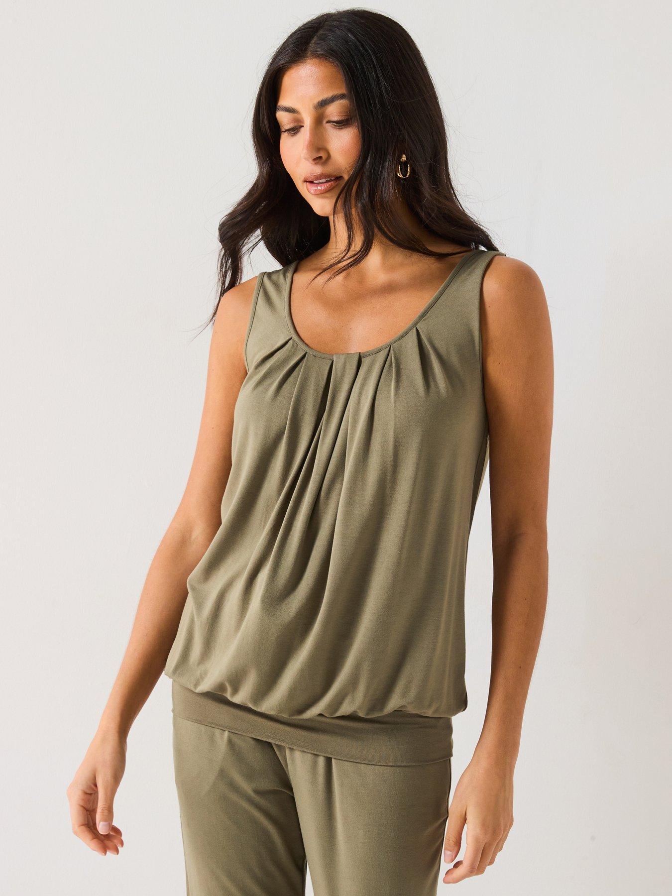 Image 1 of 6 of Everyday Bubble Hem Vest Top
