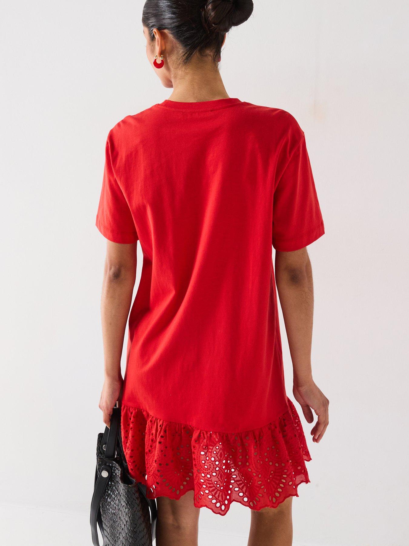 Image 2 of 6 of Everyday Broderie Hem Mini Dress